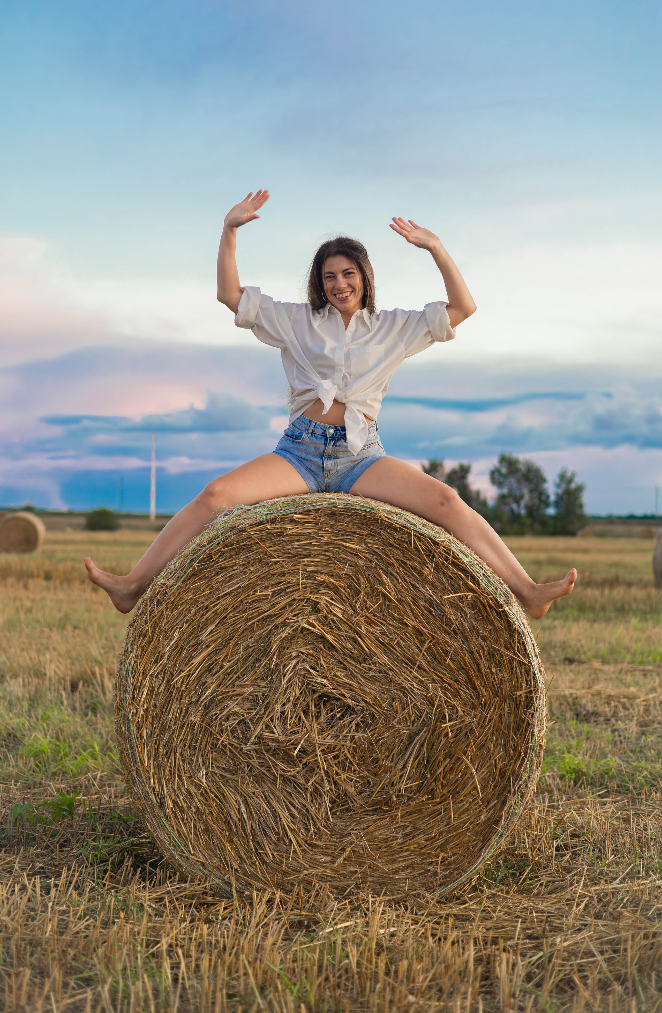 Анастасия. Закат в поле. Портретный фотограф Панферова Регина г. Санкт-Петербург, г. Казань