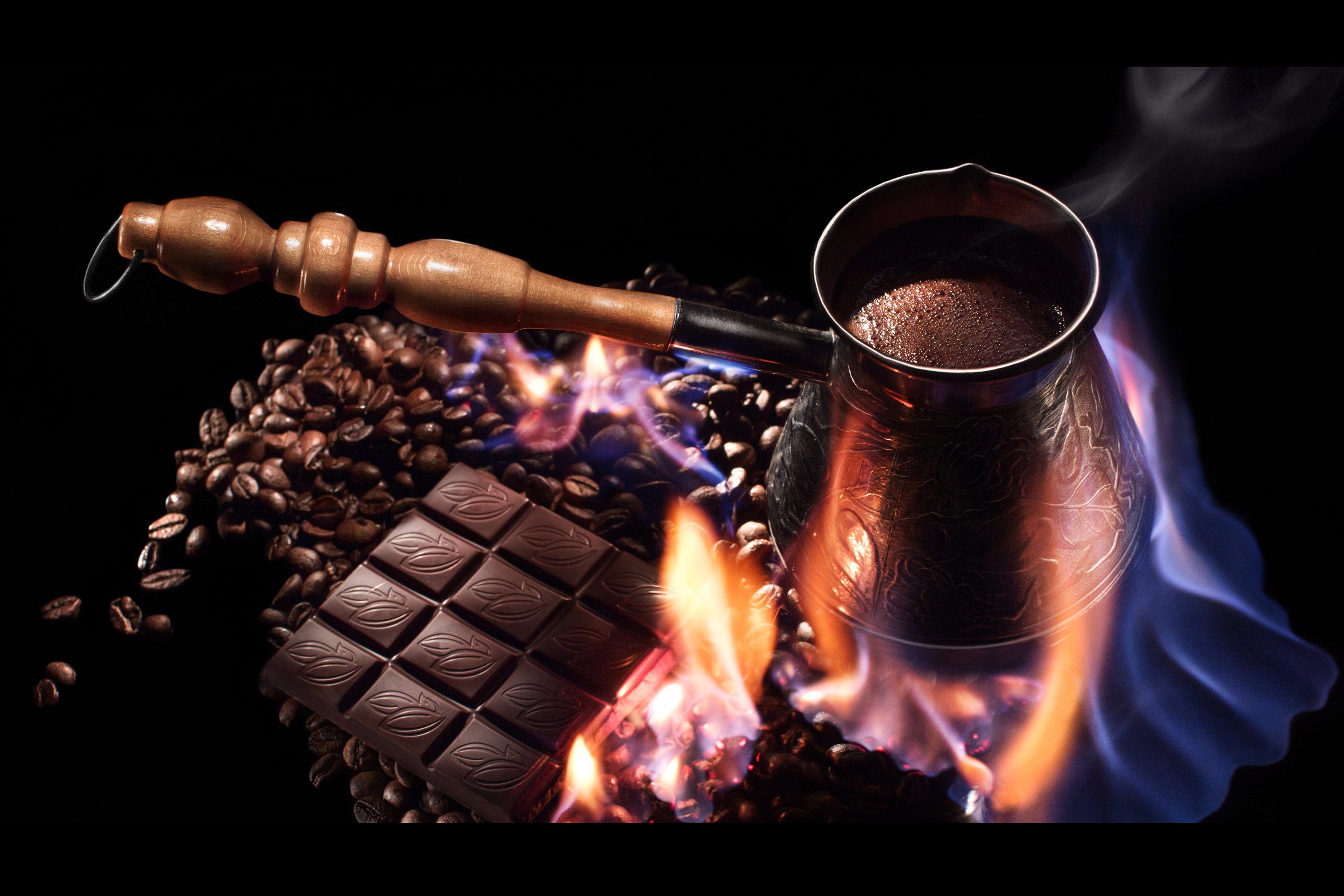 Турка кофе с шоколадом