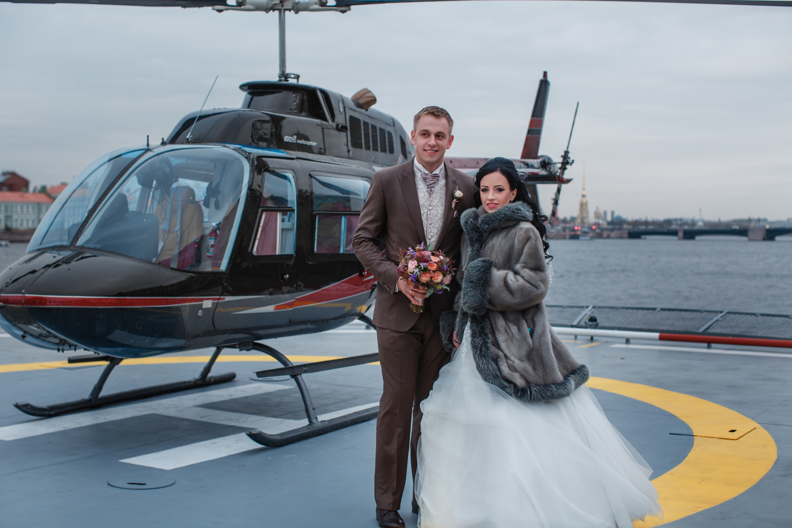 Свадьба на вертолете