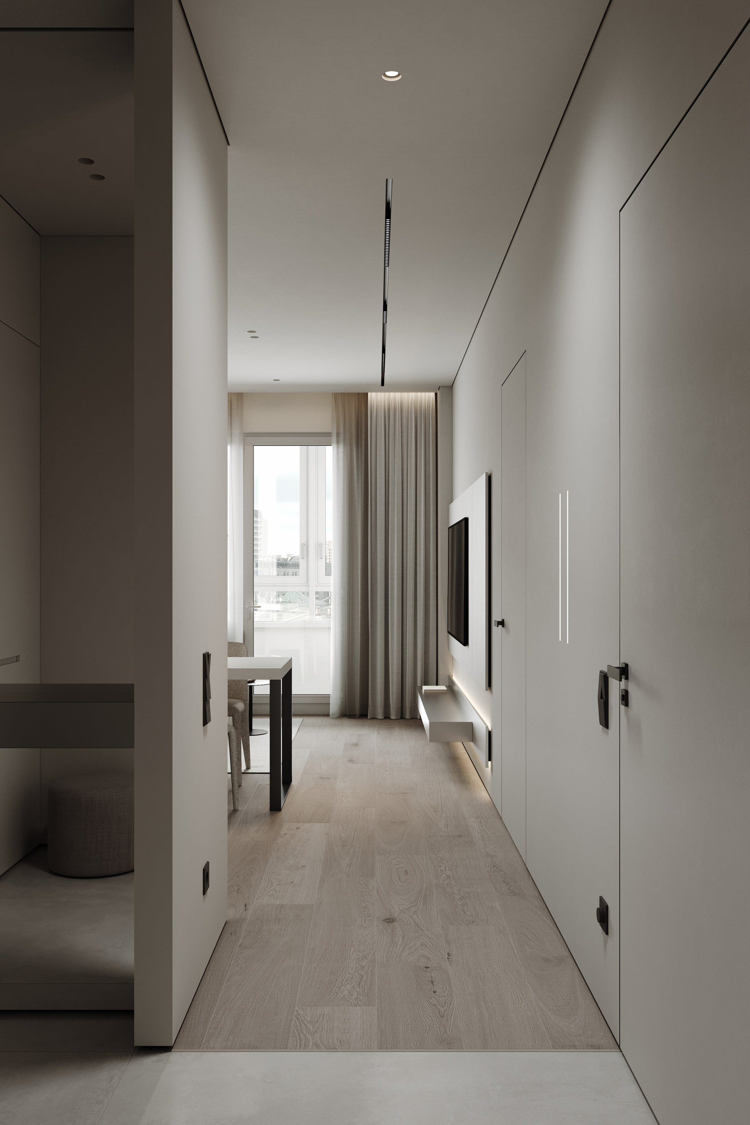 «Manhattan» | Kitchen & Living room. Середа Юлия | Визуализация