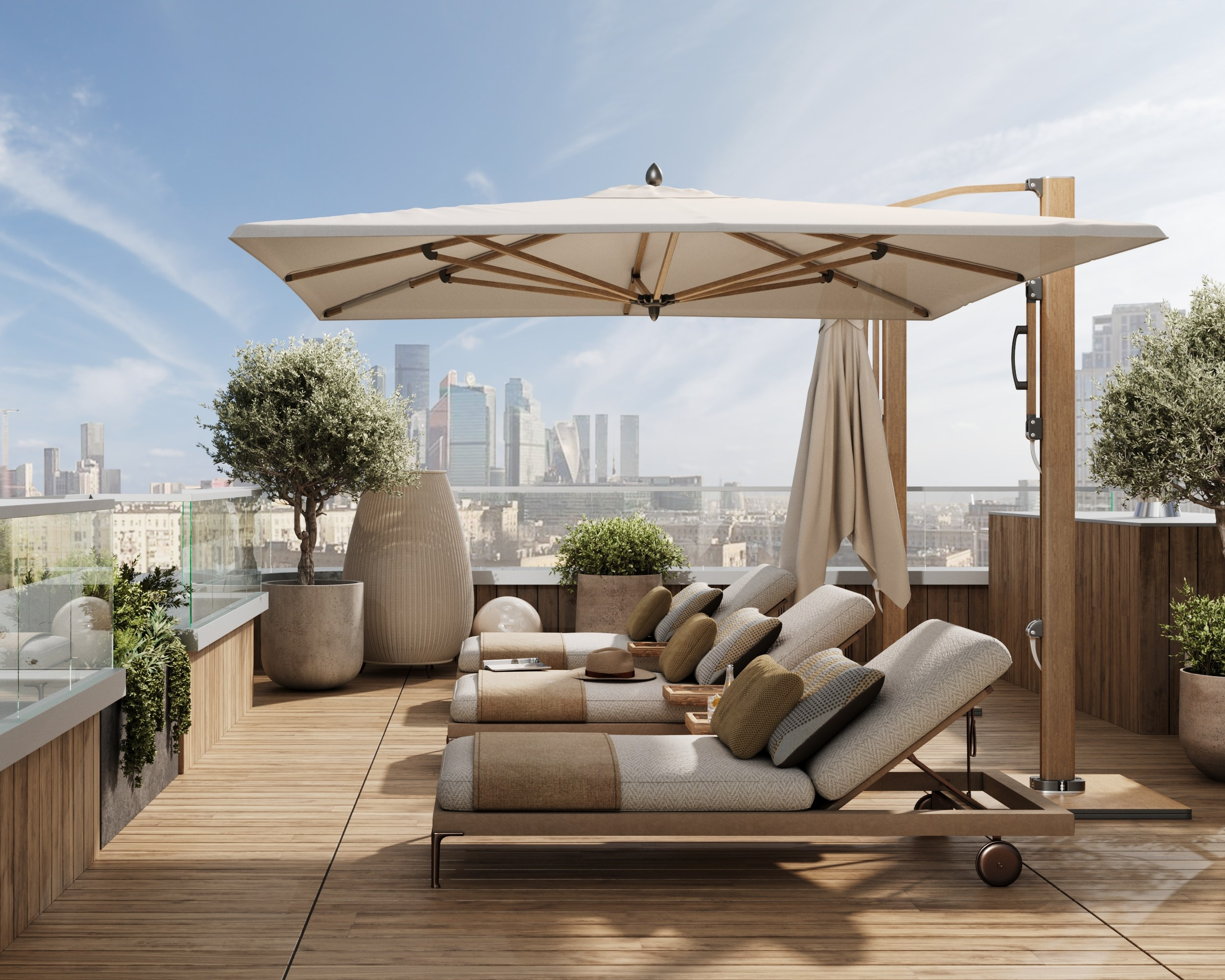 Визуализация крыши пентхауса Москва. Архитектор-дизайнер в Казани