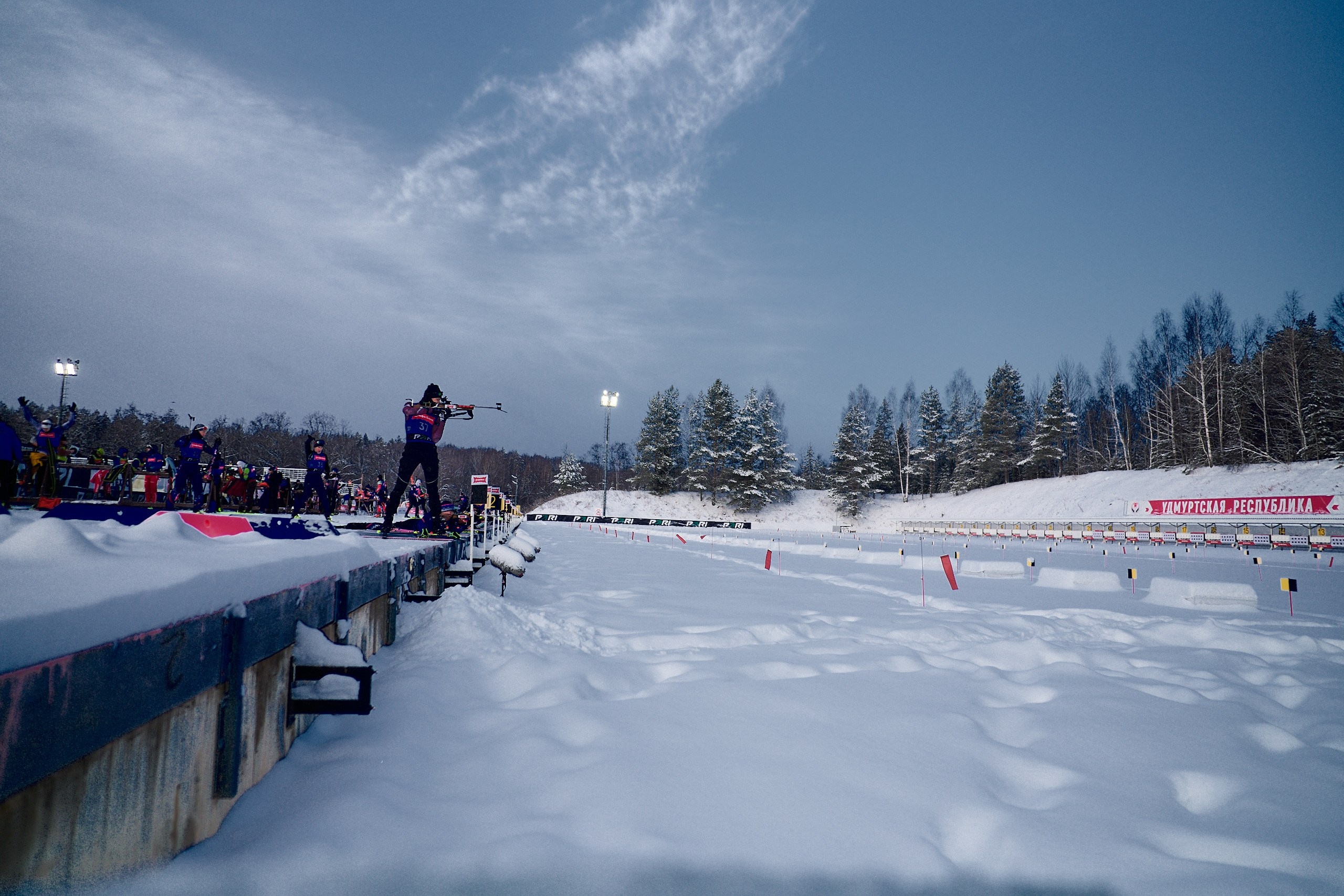 Биатлон. Чемпионат России — 2024/2025, 3-й этап, Ижевск. Спринт. Мужчины. Спортивный репортажный фотограф в Ижевске Сергей Мерзляков