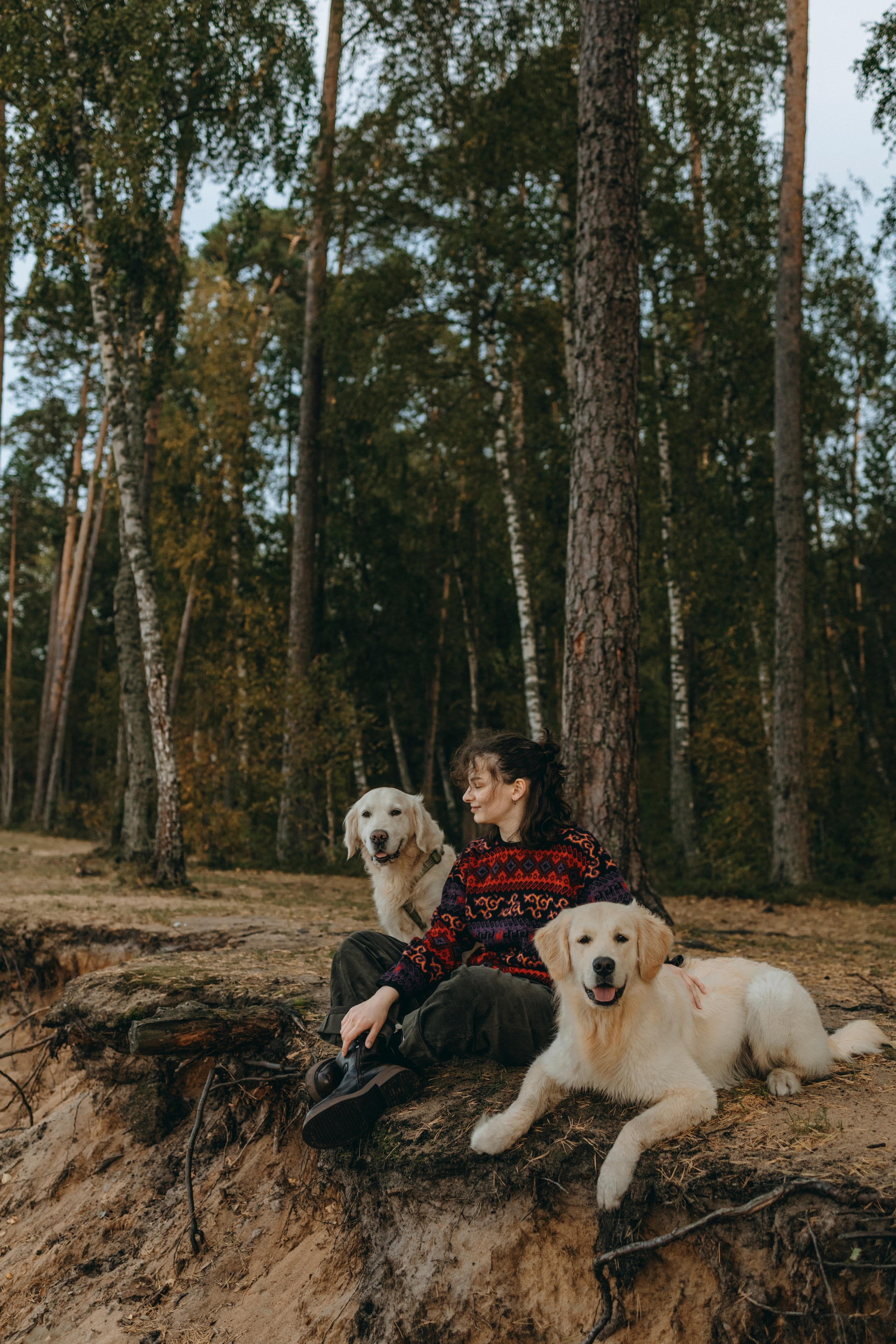 Прогулка Насти с Арчи и Арагоном. Фотограф-анималист в Санкт-Петеребурге Титова Алиса