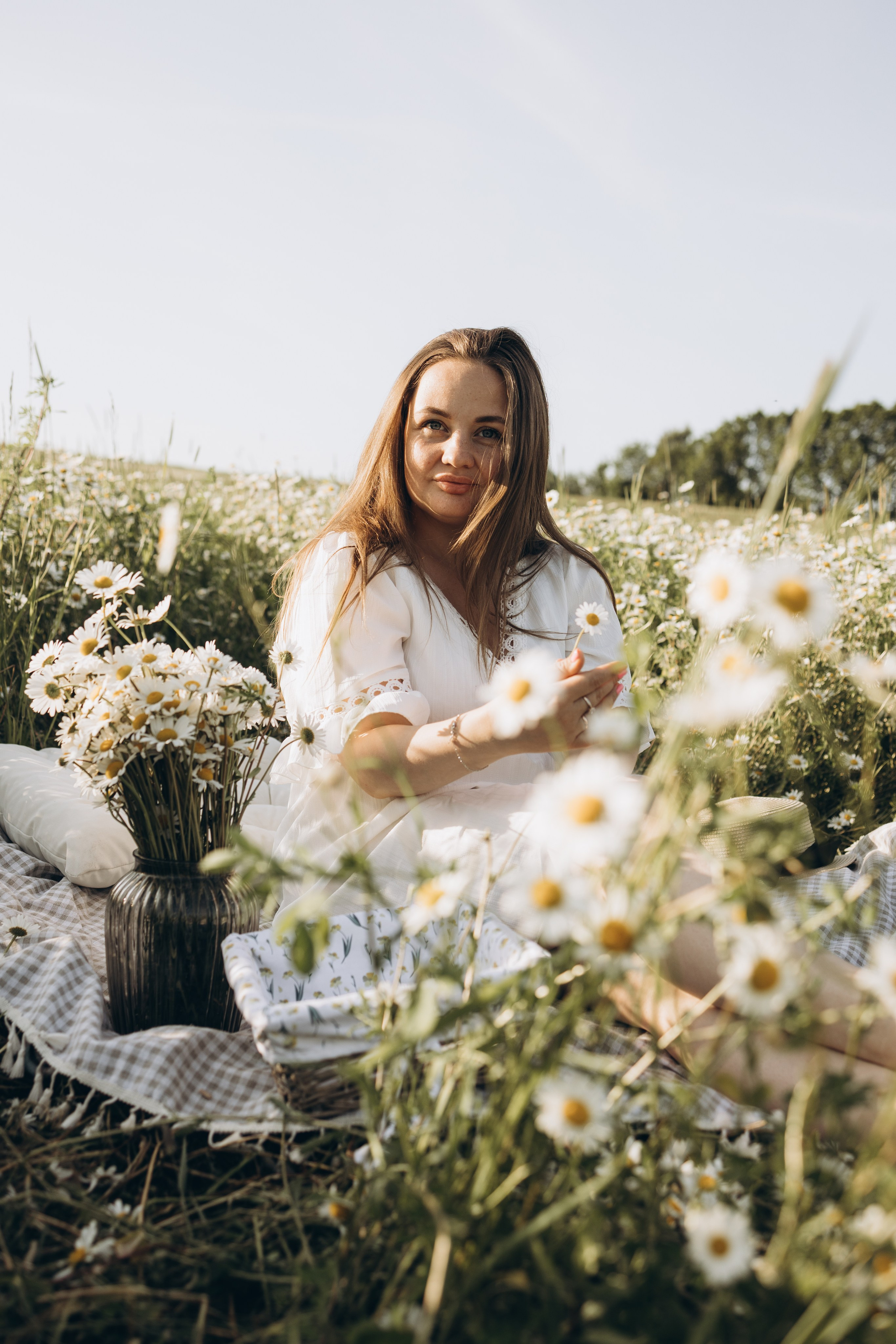Маша и ромашки. Семейный фотограф в Москве Виктория Ястребинская