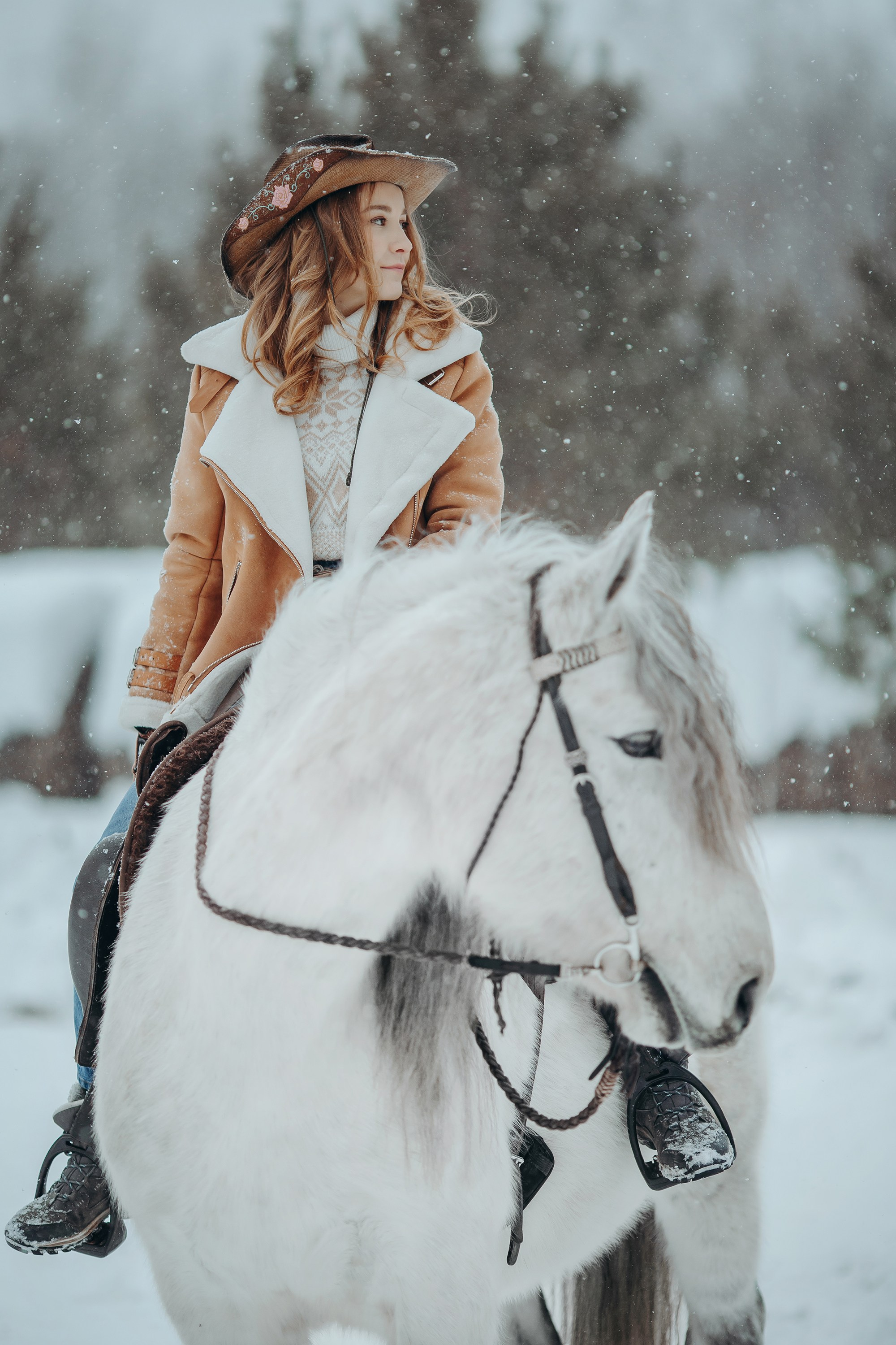 Снежная история. Анна Молчанова конный фотограф в Тюмени | фотосессии с лошадьми Тюмень