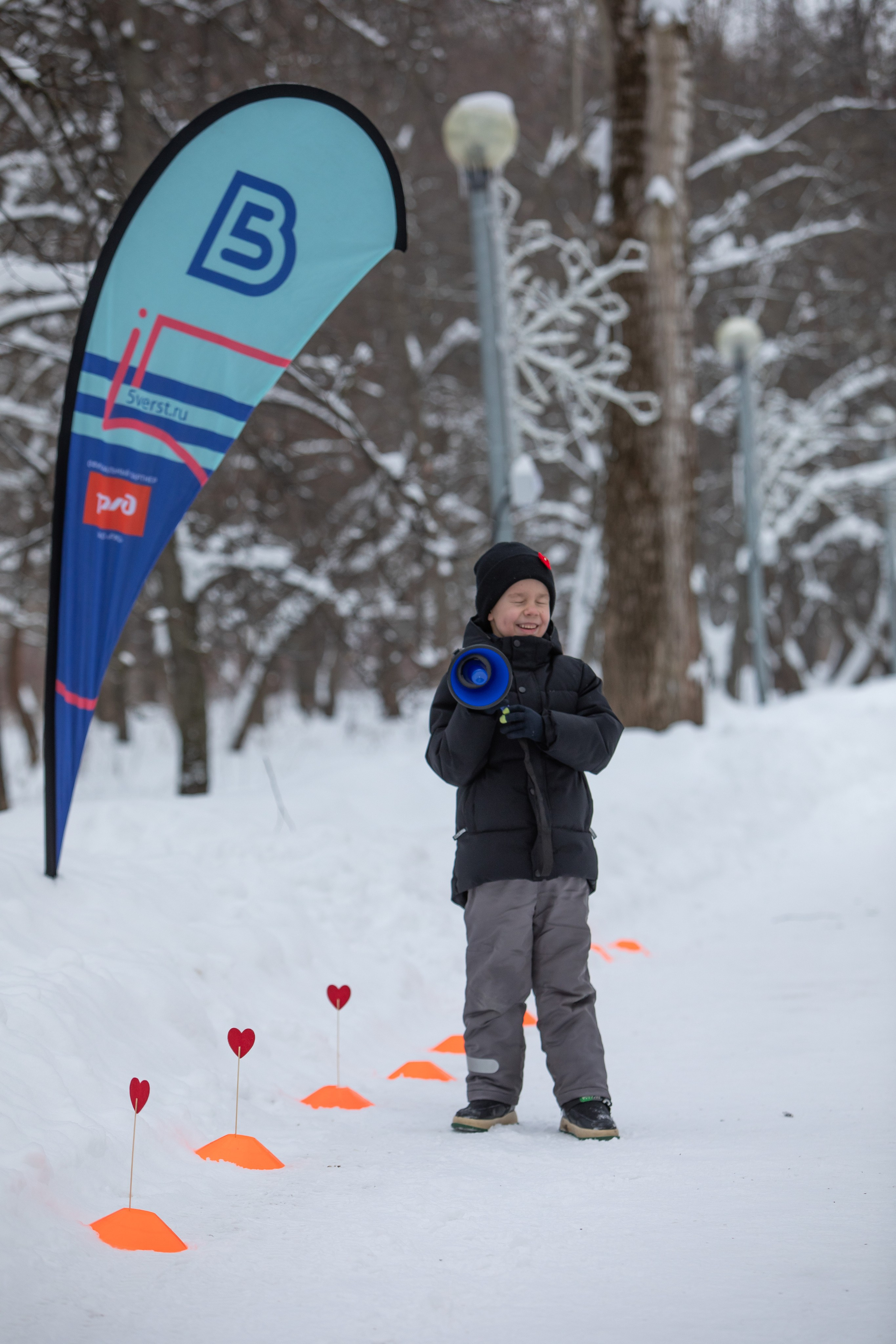 5 вёрст в Тушино, День влюбленных, 91 забег, 17 февраля 2024 г. Фотограф Сергей Ловкий