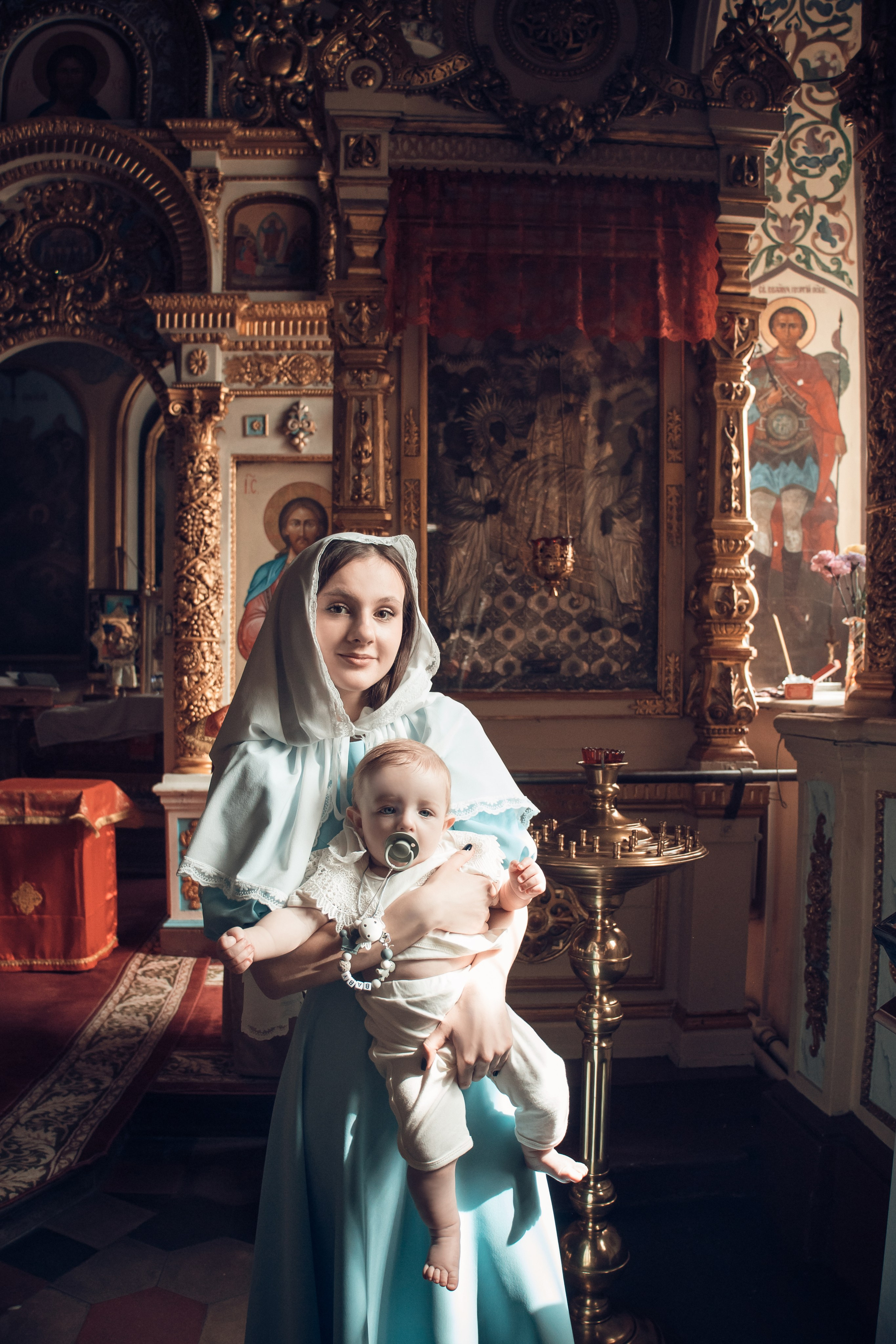 Таинство Крещения Ивана. Борисо-Глебский кафедральный собор. Семейный фотограф в Рязани и Рязанской области