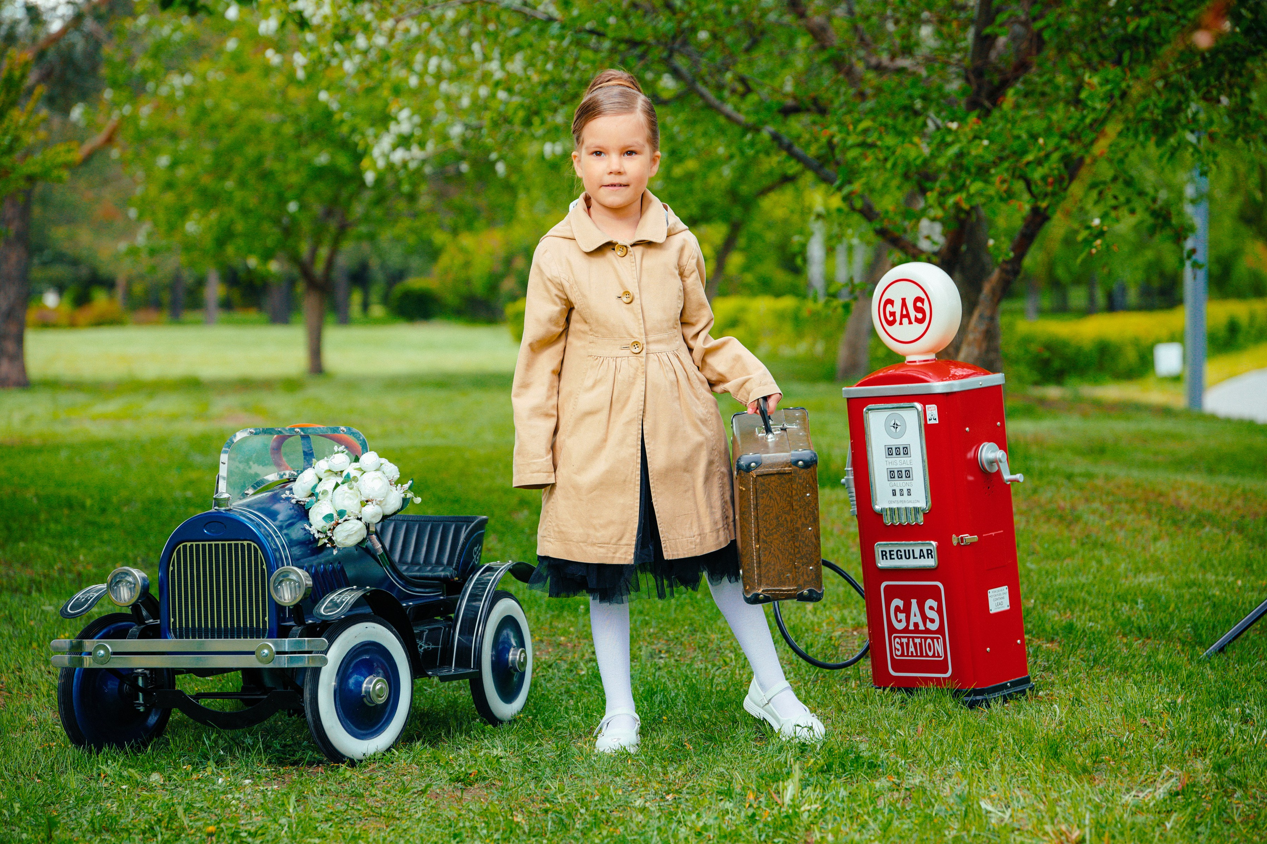 Съемка с ретро машинкой. Детский фотограф Максим Потанин в Ижевске и Набережных Челнах