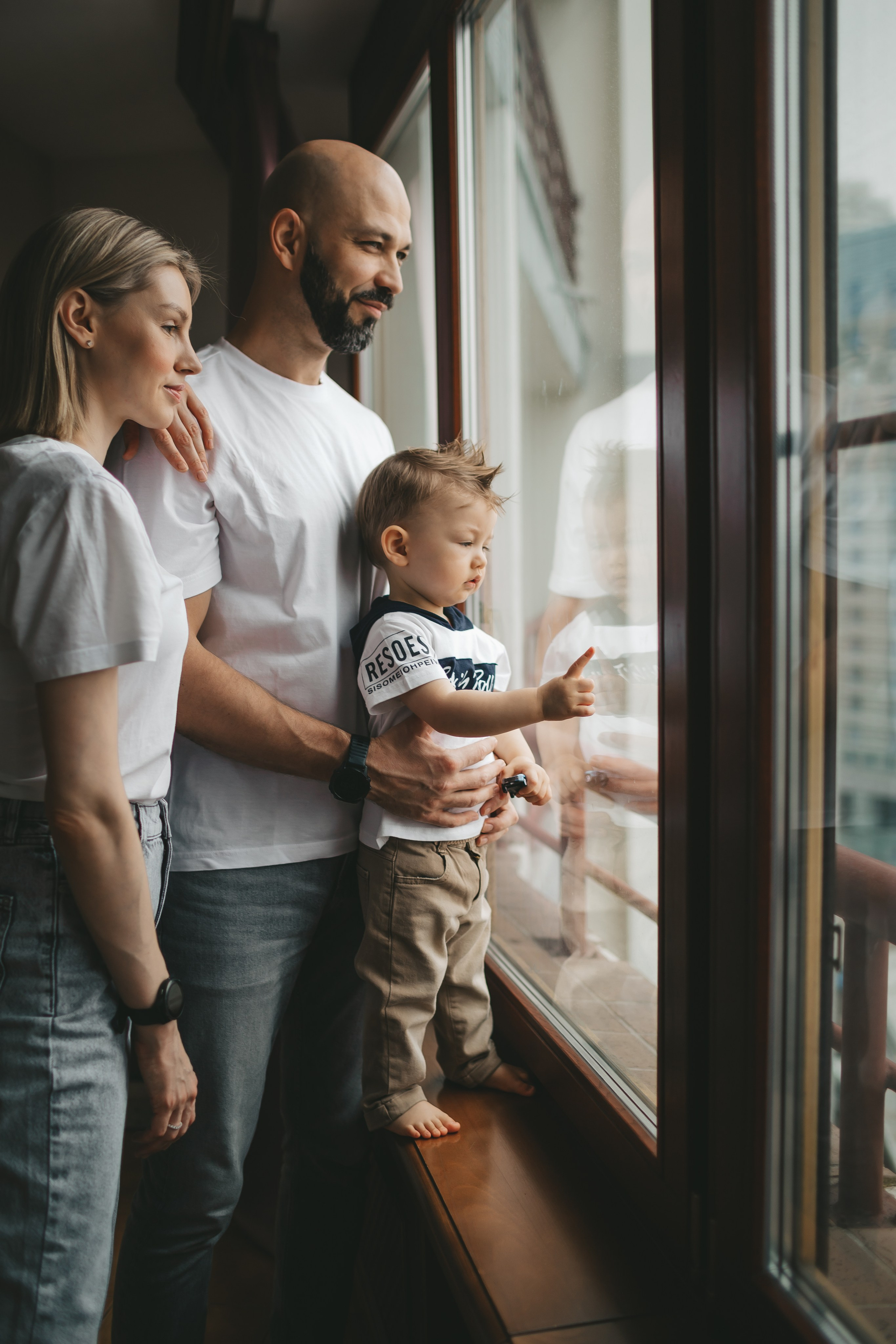 Костя, Таня и Лев (домашняя фотосессия). Семейный и детский фотограф и видеограф в Москве, Дрокина Наталья