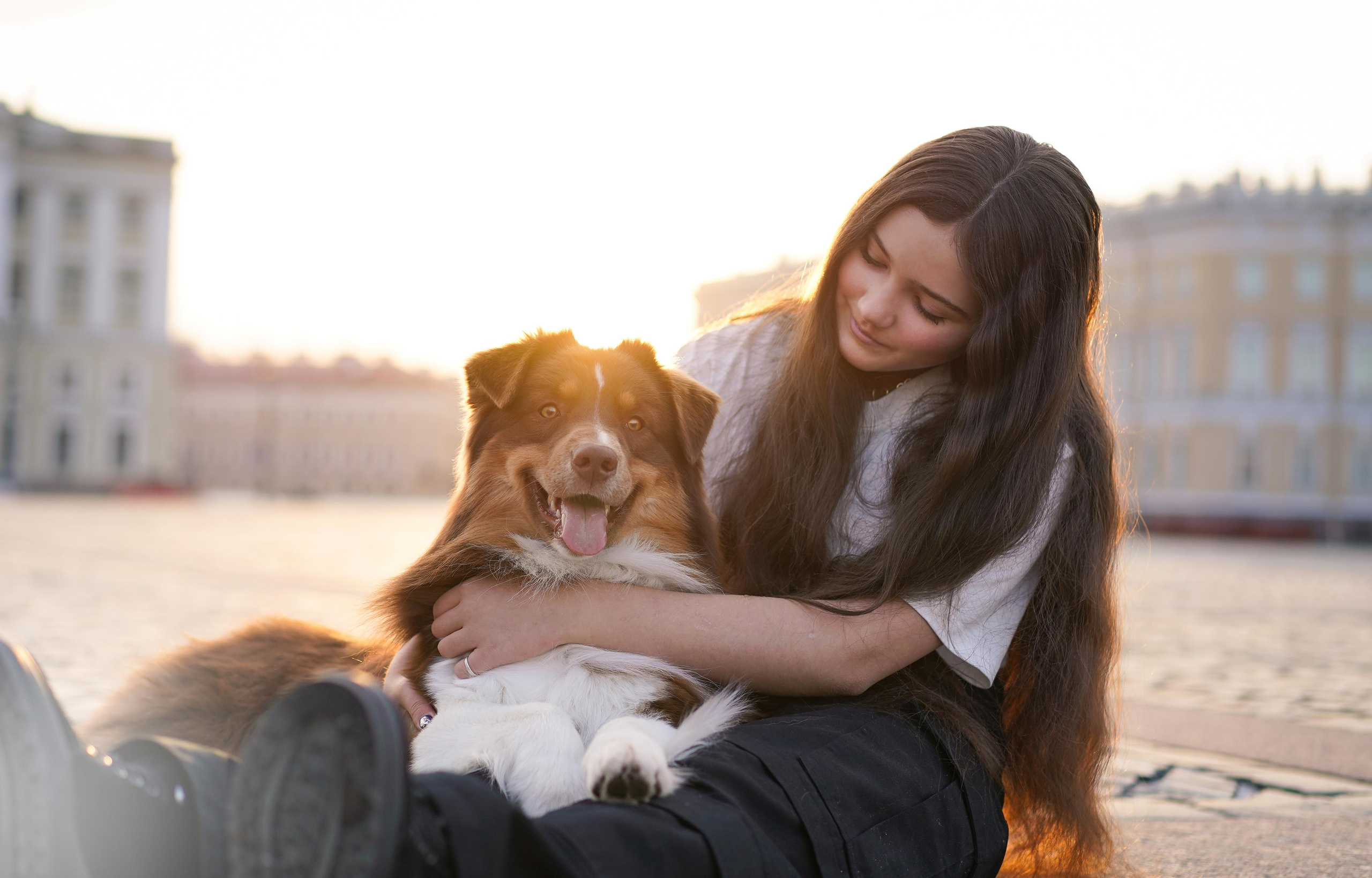 Кристина, Катя и аусси. Фотограф-анималист в Санкт-Петербурге Яна Мартынова