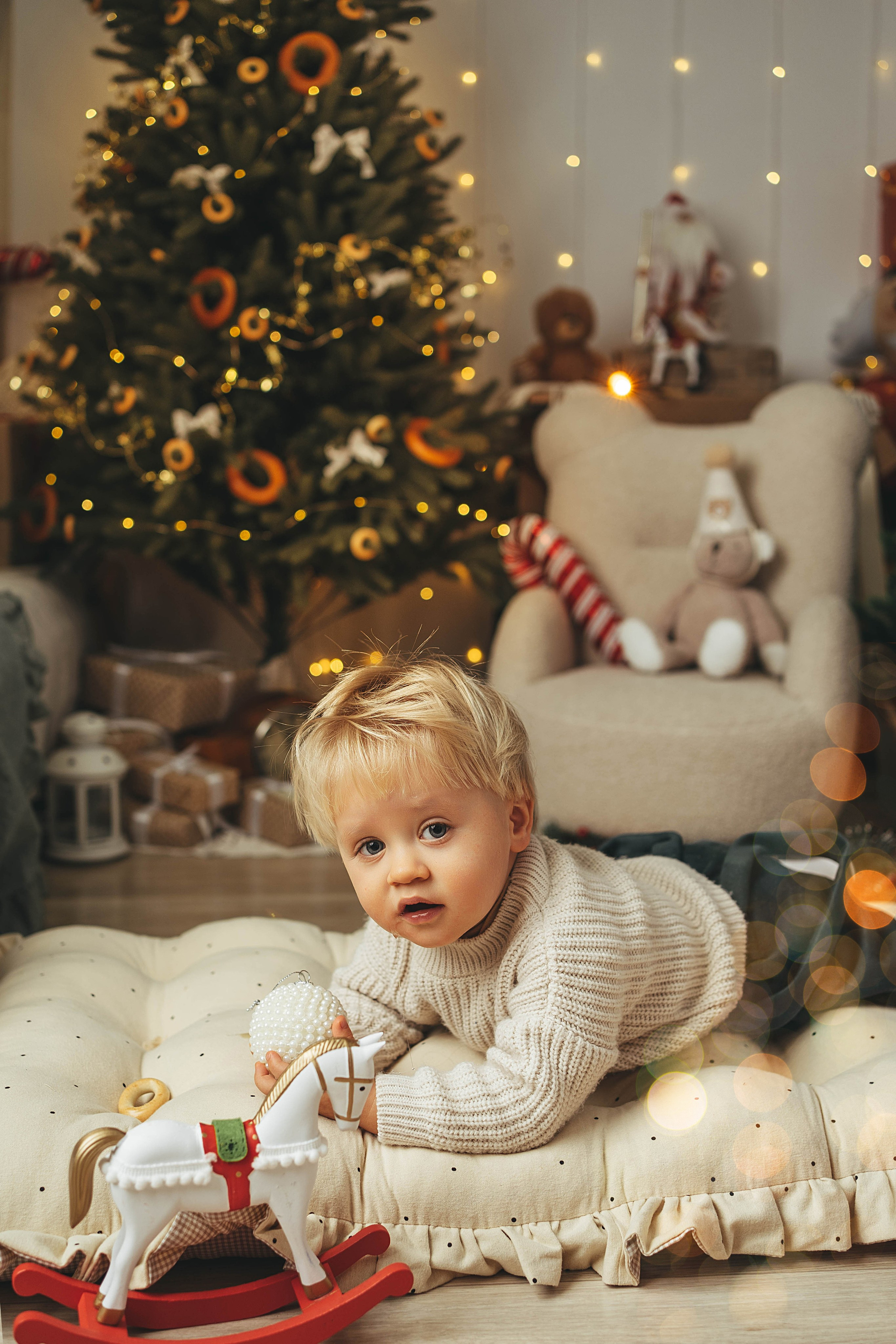 Новогодний фотопроект для малышей 2026. Семейный и детский фотограф новорожденных Ульяновск