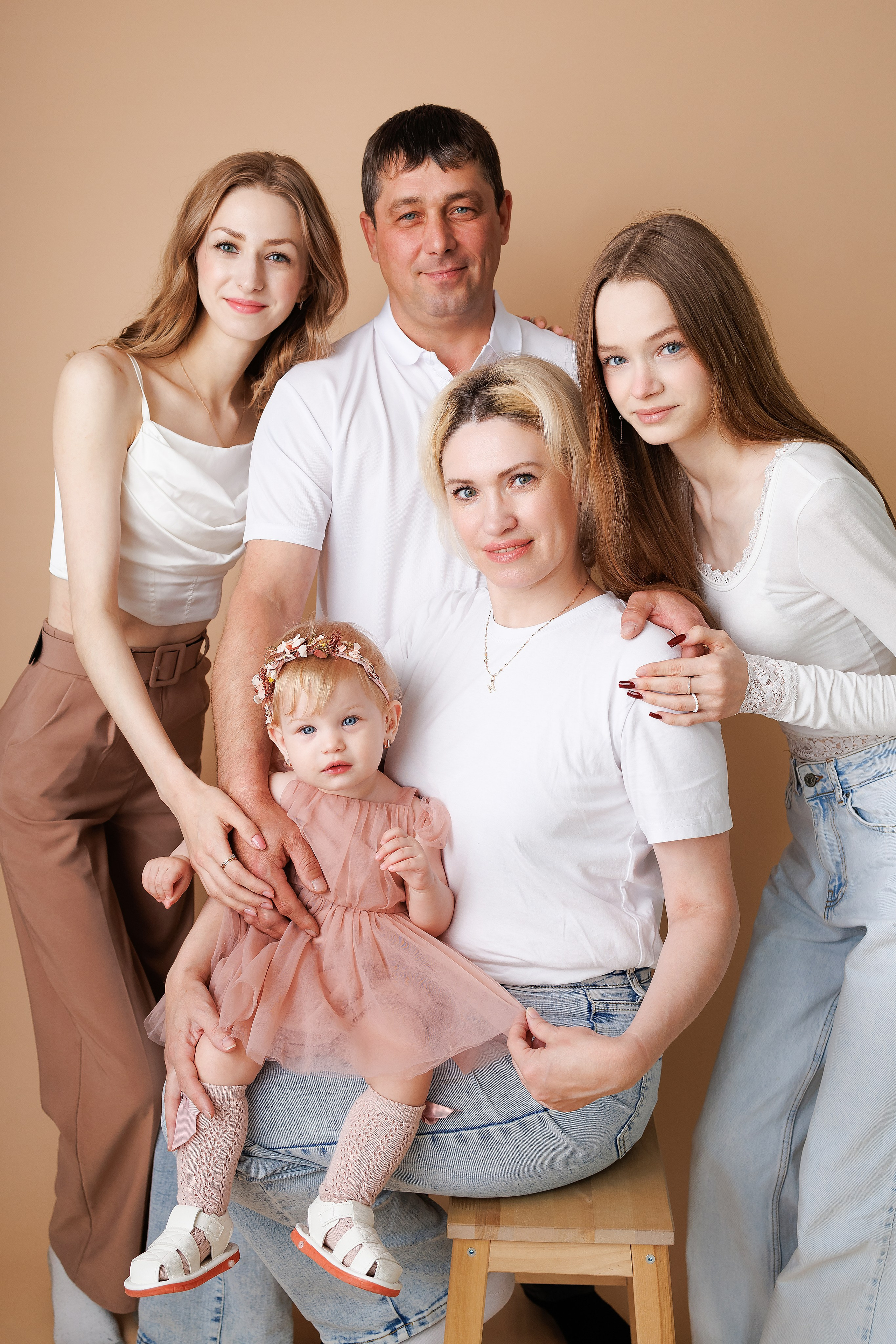 Юлечке 1 годик. Фотограф новорожденный малышей Новосибирск