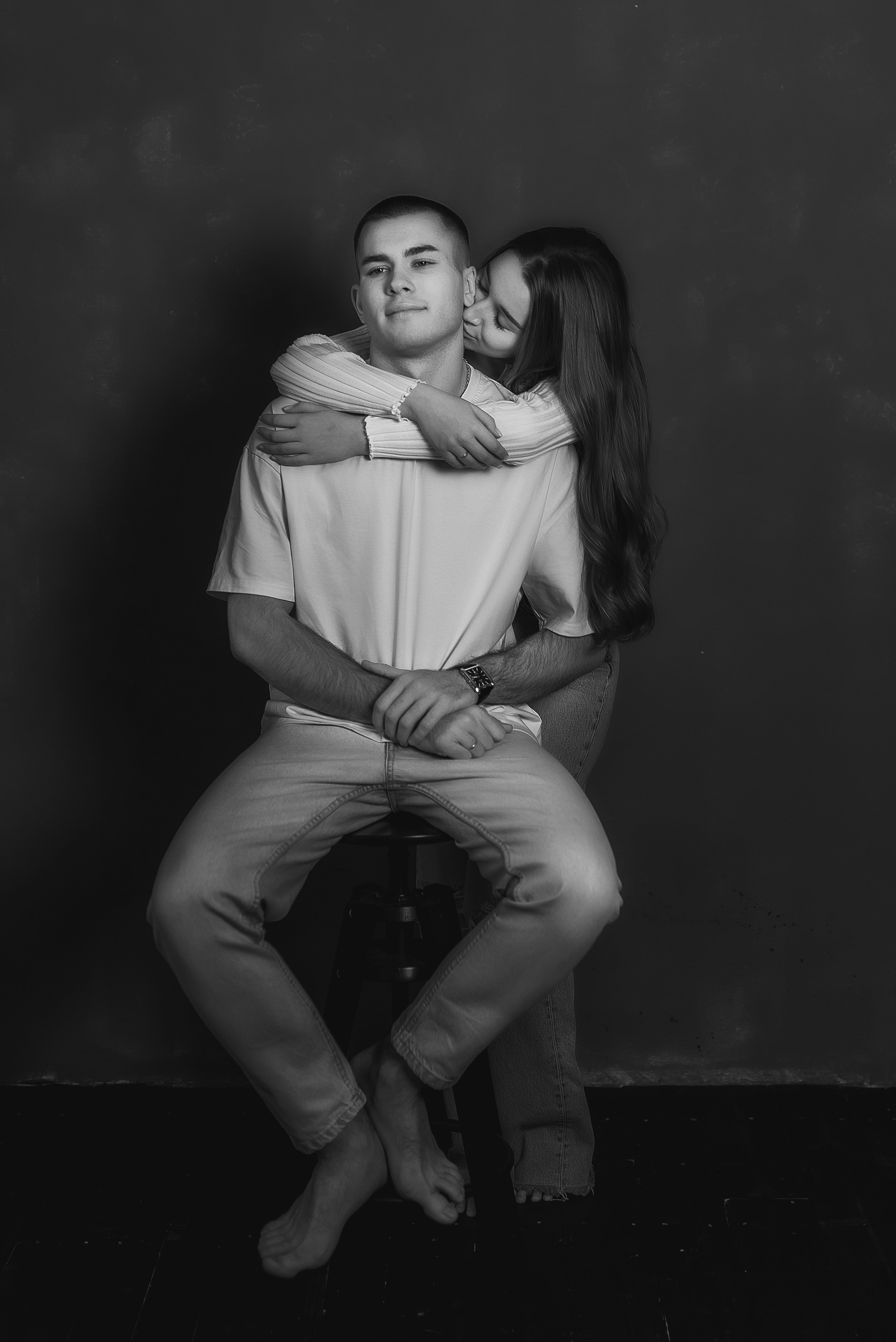 Love story в ЧБ. Семейный, детский фотограф в Воронеже Анна Никитина