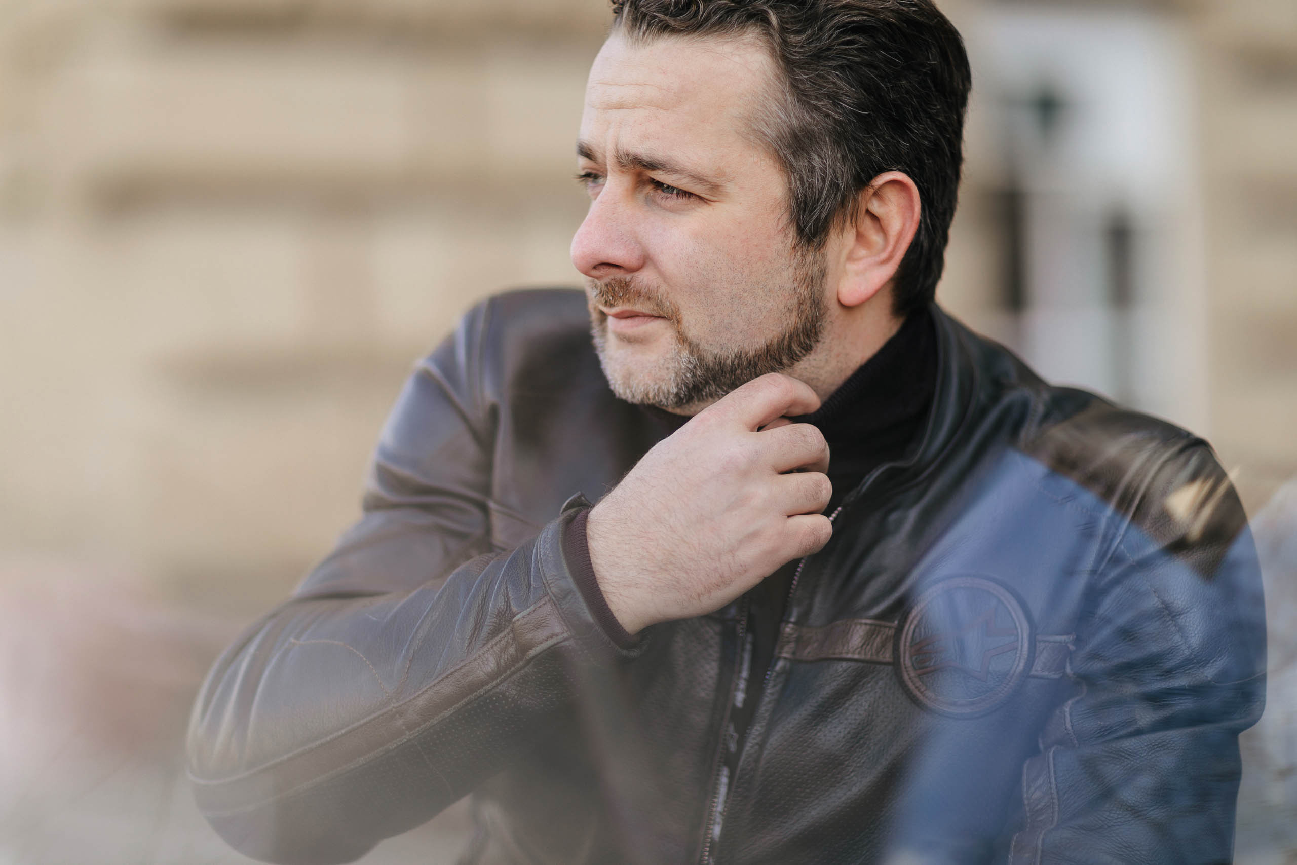 Мужской портрет для байкера Дмитрия. Портретный фотограф в Москве Анна Лукерьина