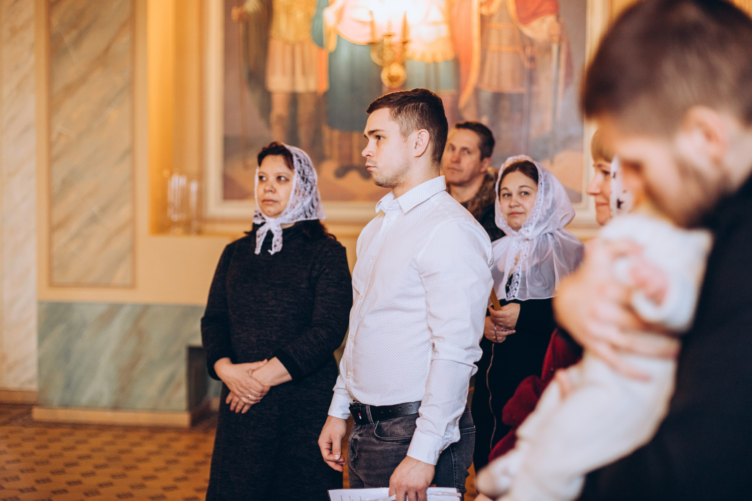 Крещение в Храме Знамения Божией Матери и свв. Жён-Мироносиц. Свадебный и семейный фотограф в Нижнем Новгороде Екатерина Наймарк