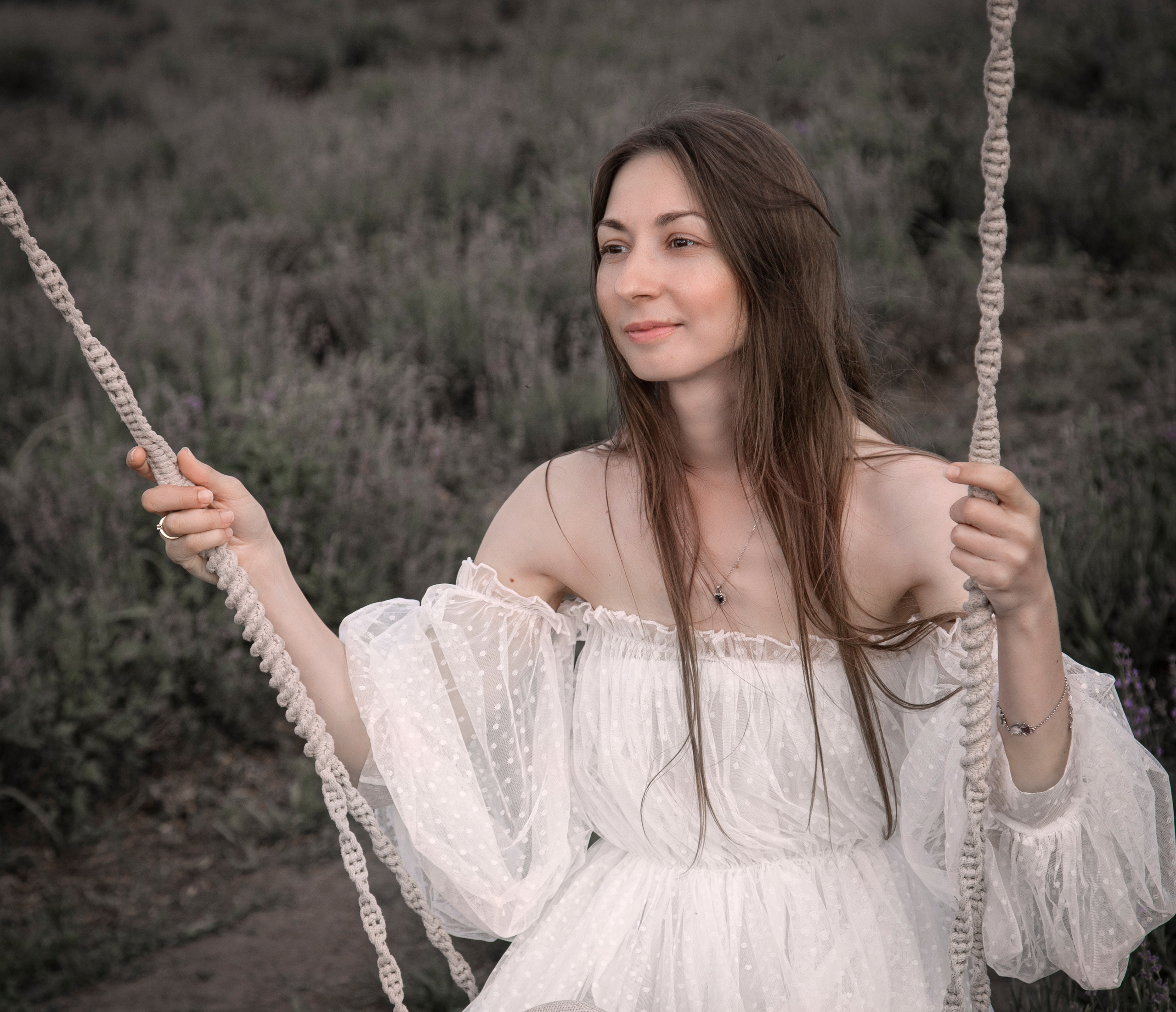 Фотосессия на качелях