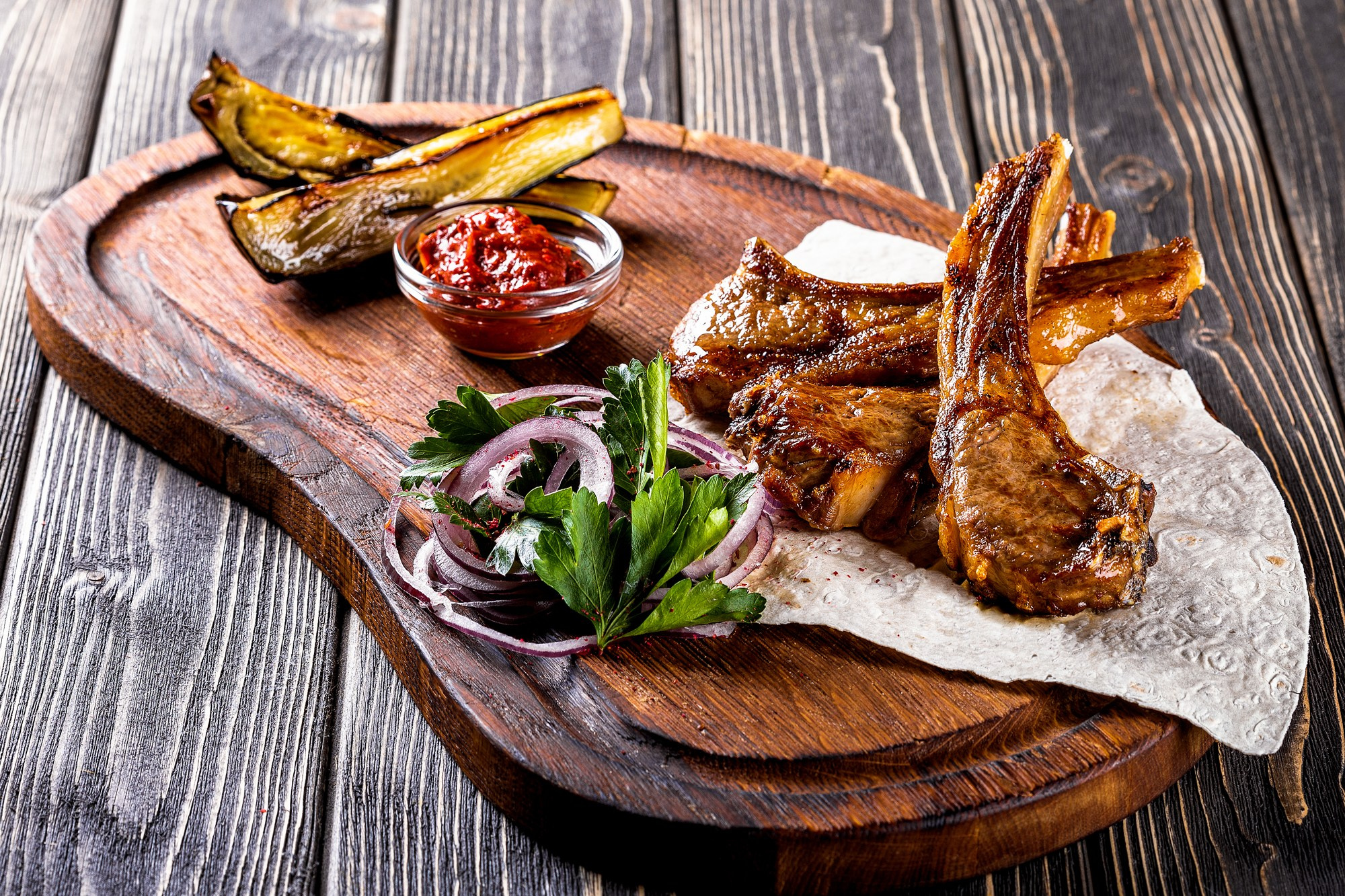 Шашлык из корейки, фудсъёмка