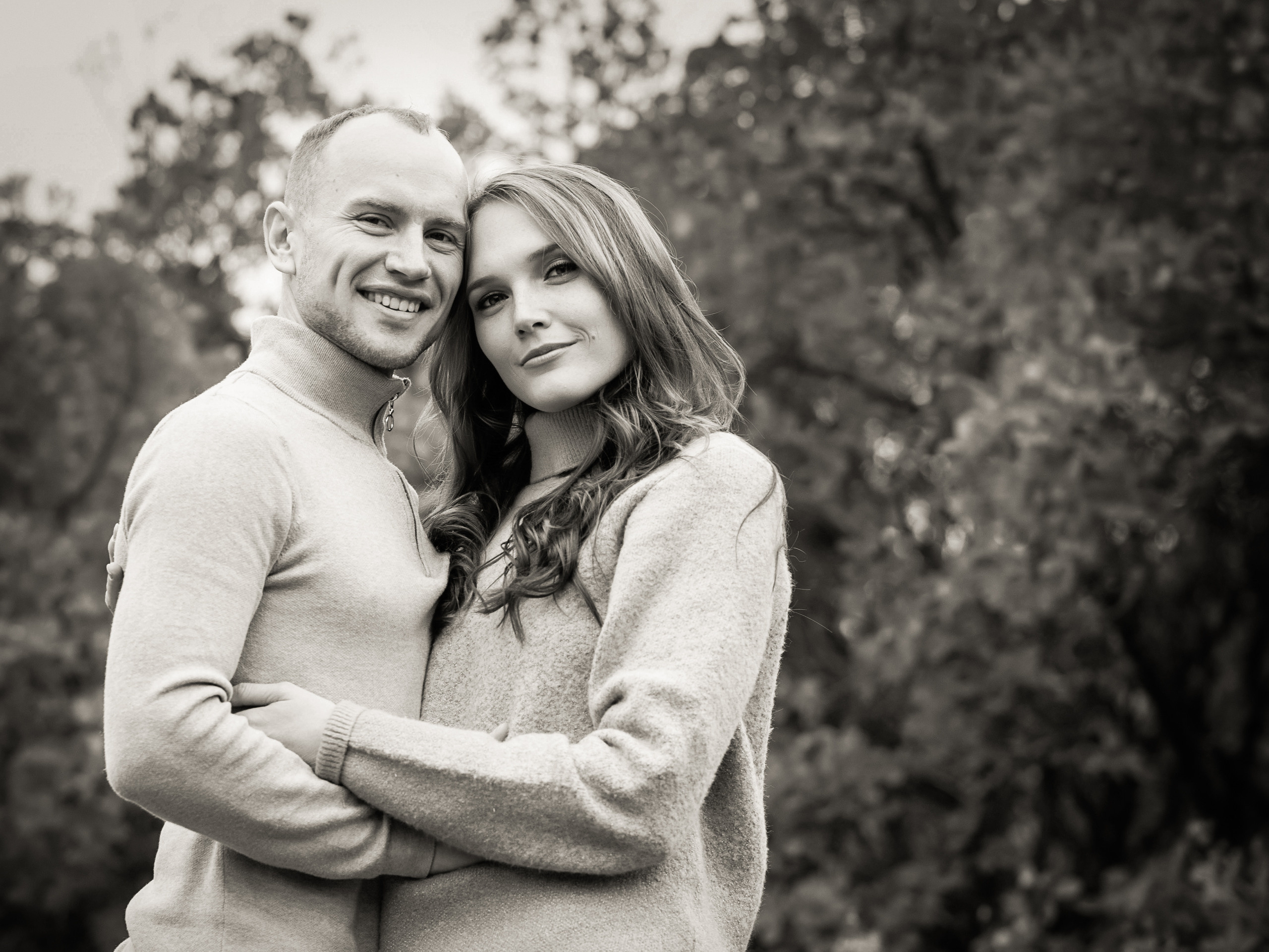 Осенняя фотосессия в Москве. Евгений и Натали. Фотограф в Москве, Оксана Ребристая