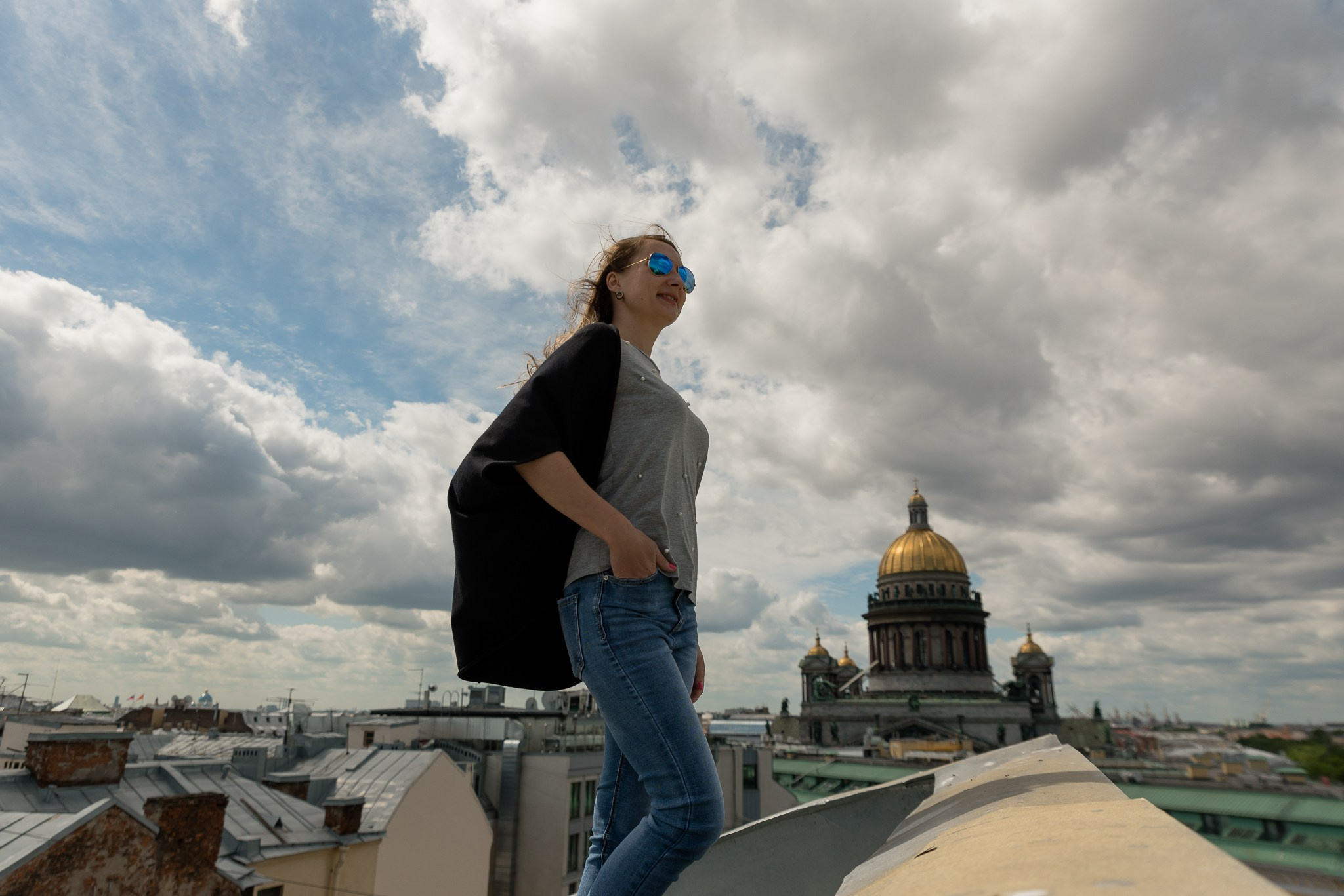 Крыша у Исаакиевского собора. Свадебный и семейный фотограф из Санкт-Петербурга Климов Анатолий