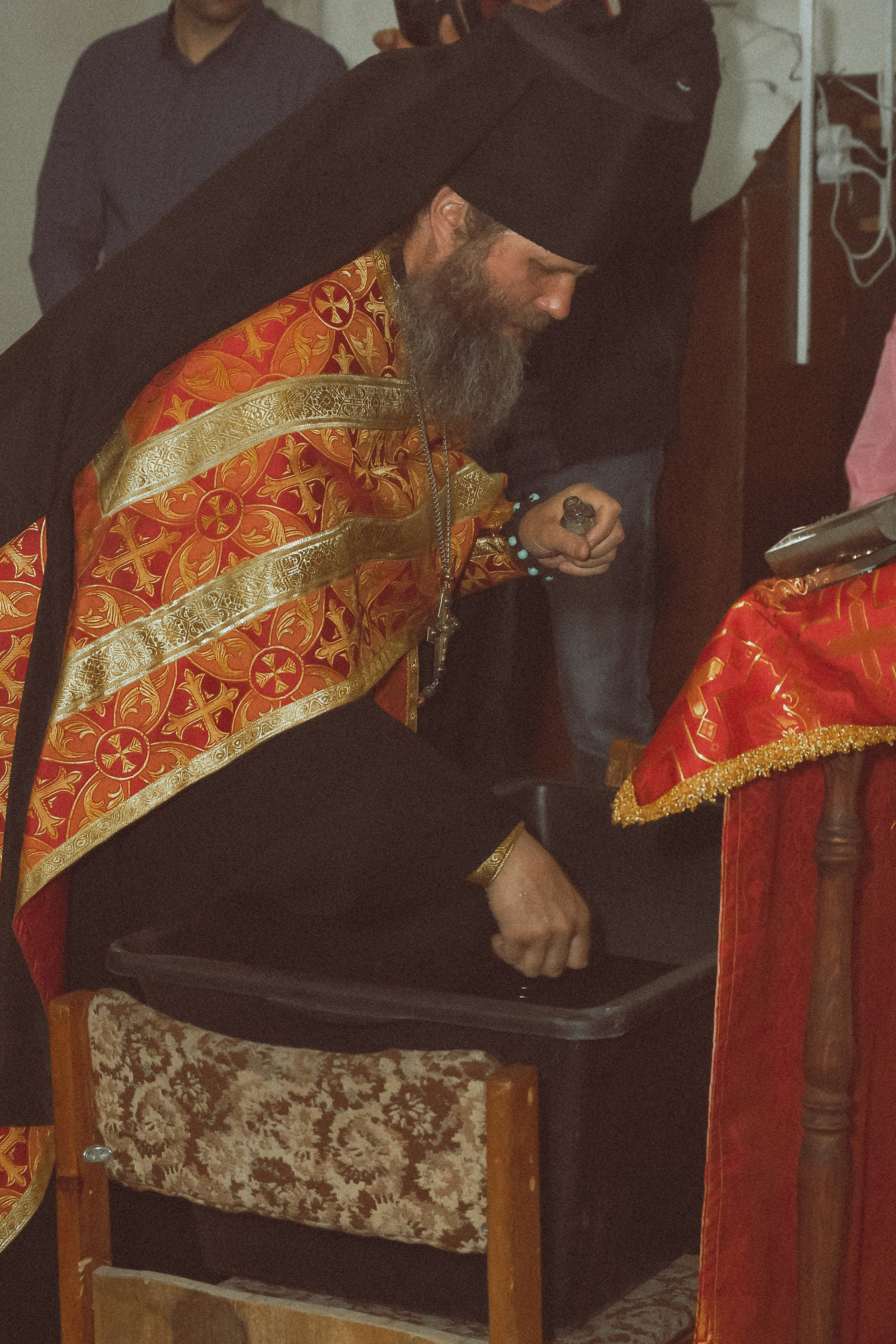 Крещение Ксении в храме Рождества Пресвятой Богородицы д. Щербинино. Фотограф Евгений Егоров