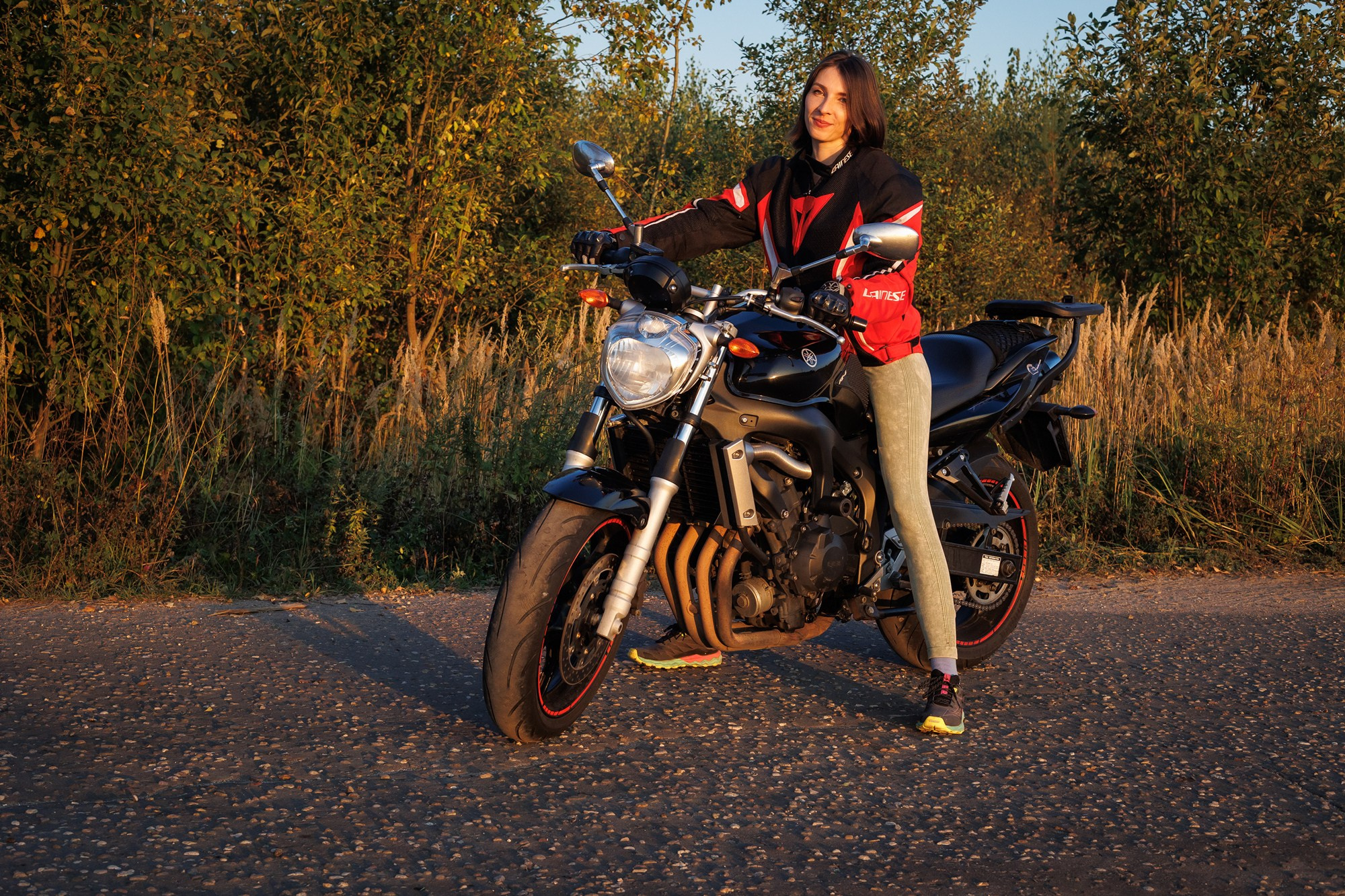 Портрет с мото. Свадебный и репортажный фотограф в Москве и Московской области