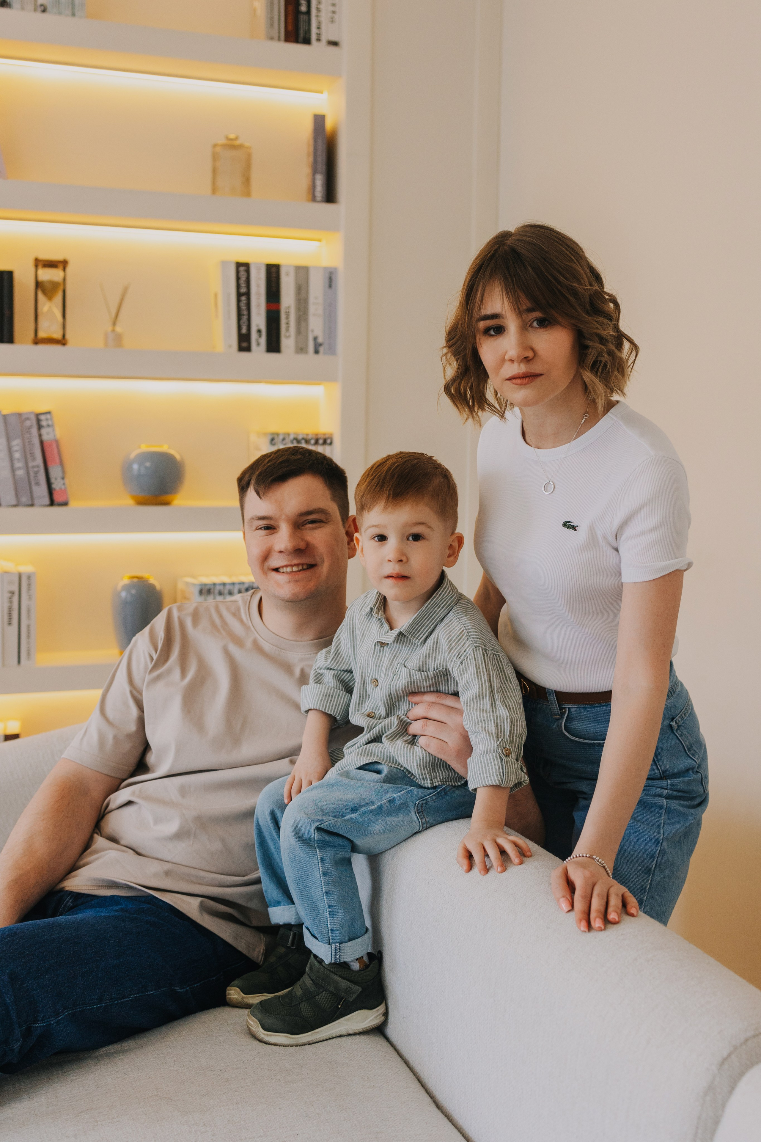 Большая семья. Домашняя фотосессия