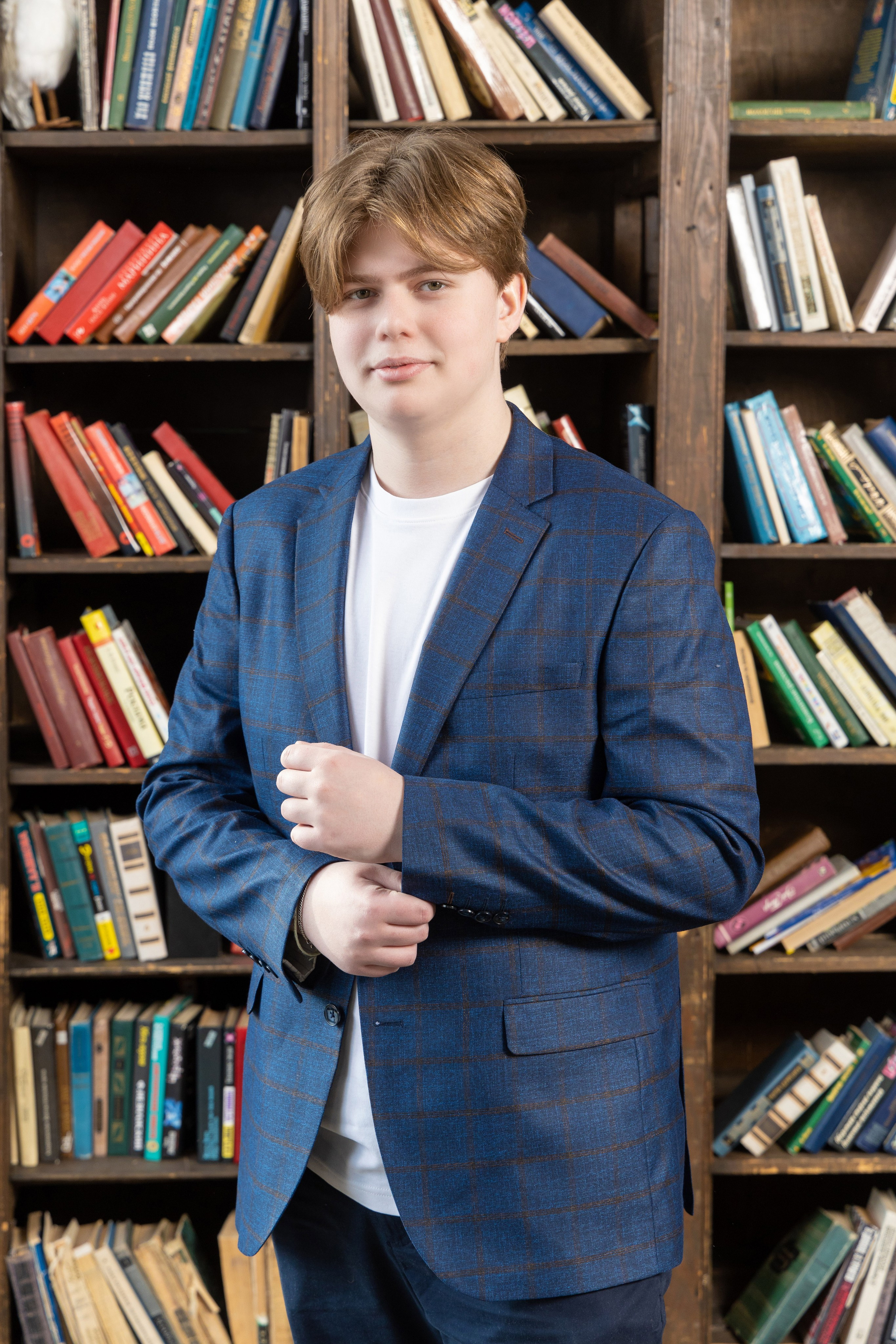 Зал Space. Школьная фотосессия в студии. Выпускные альбомы в Москве и Подмосковье