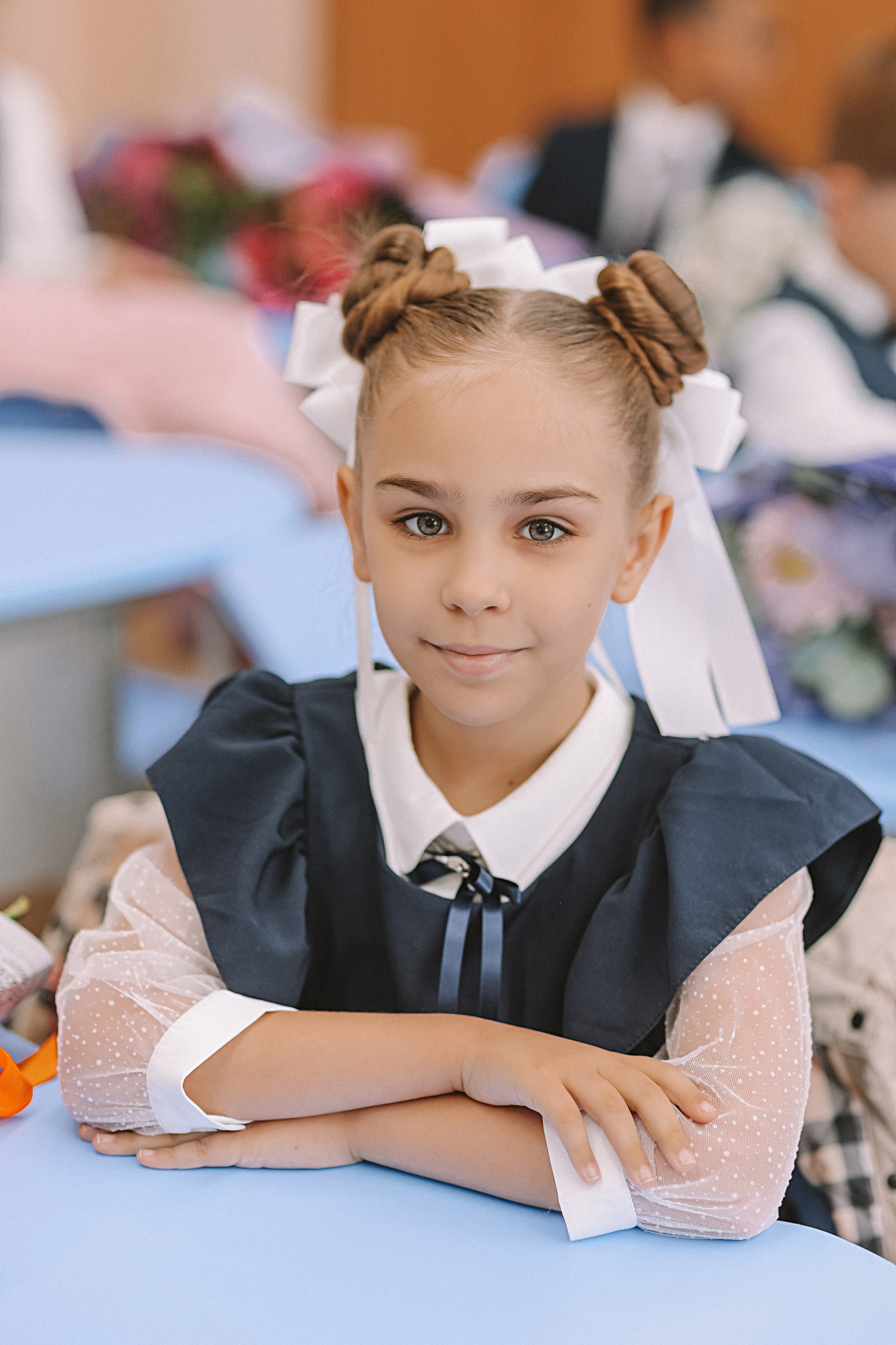 1 сентября линейка+кл час+портреты. Семейный фотограф Тюмень, фотограф на роды Салмина Мария