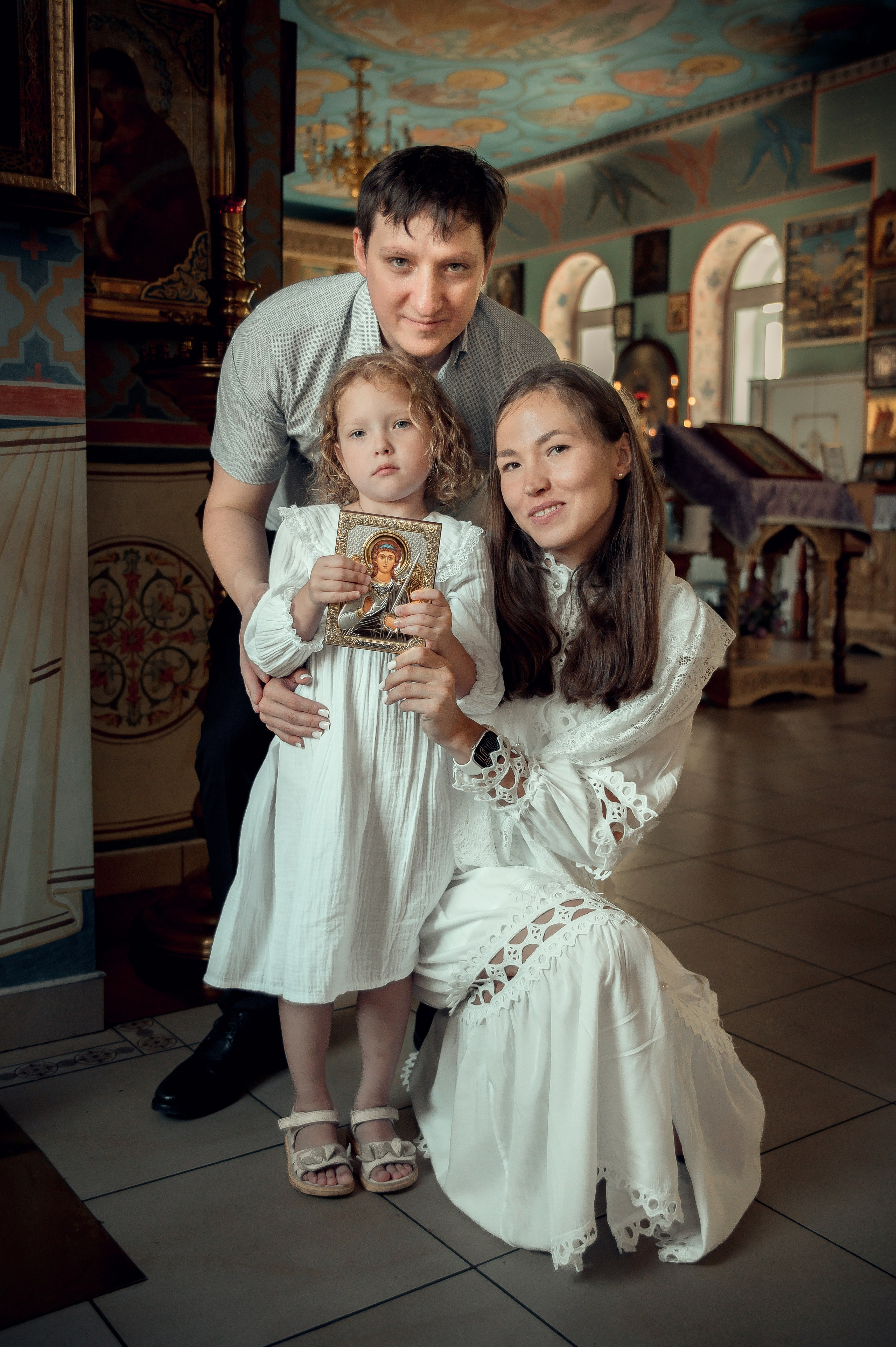 Таинство Крещения Арины, Церковь Всех Святых в Земле Российской г. Волгоград. Церковный, семейный и репортажный фотограф Волгоград, Волжский