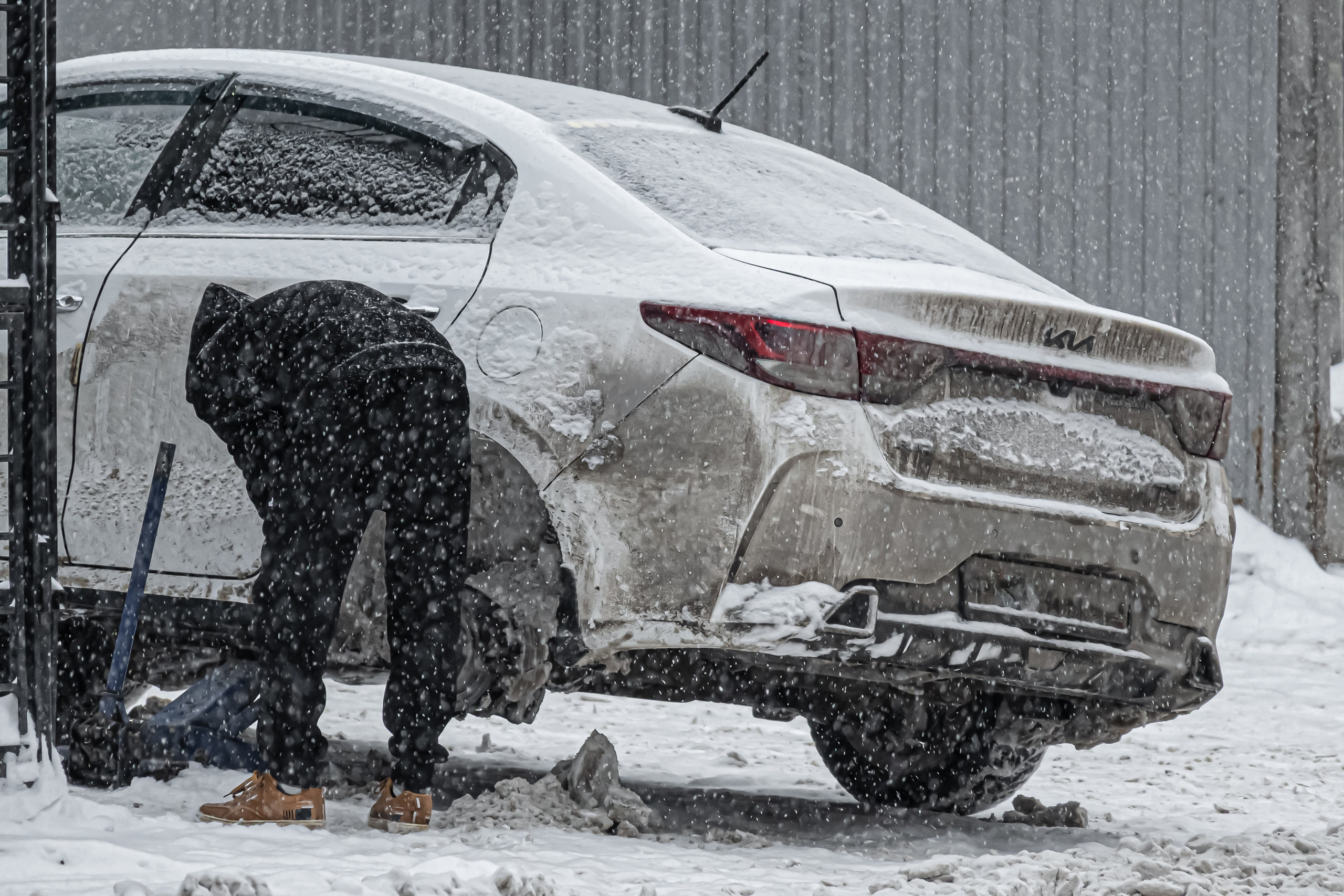 Снегопад. Репортажный фотограф