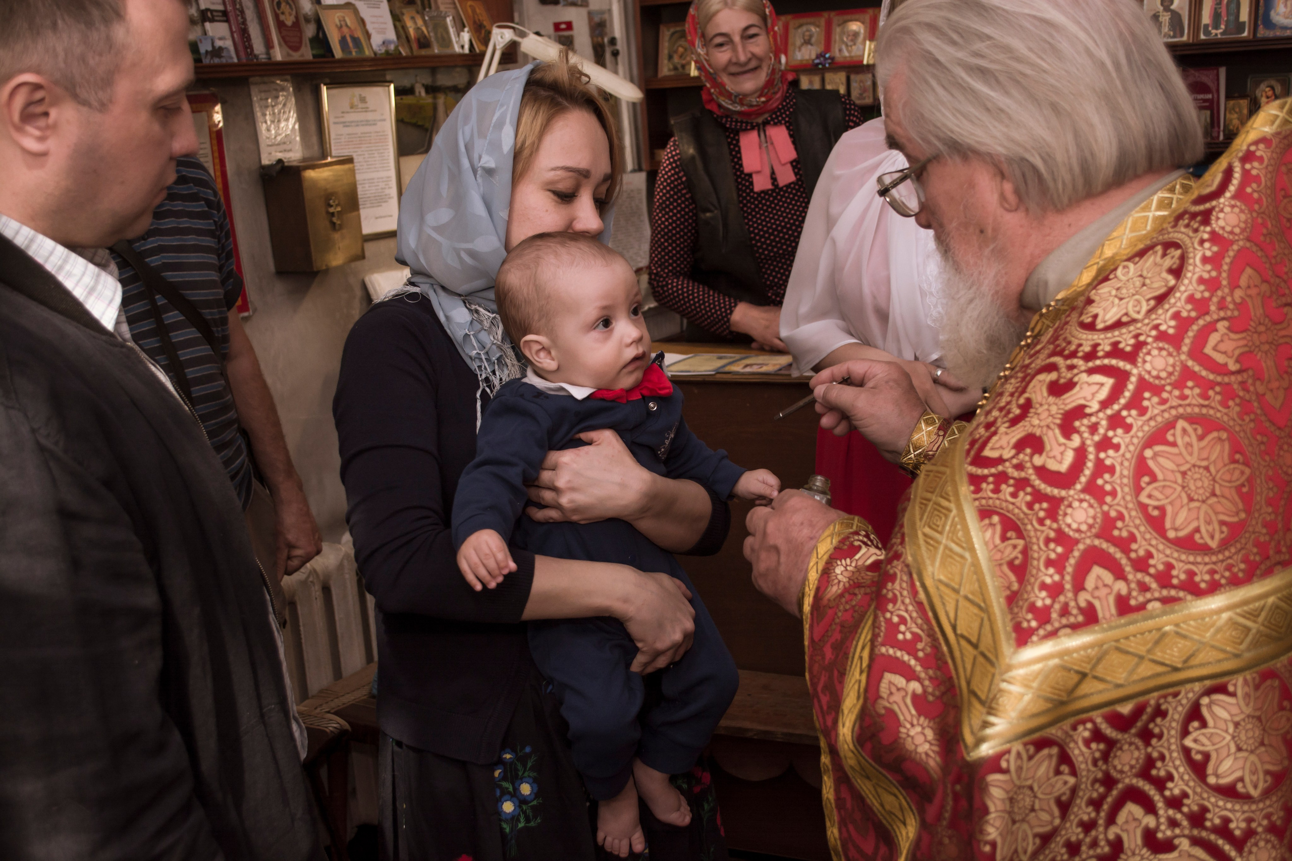 Крещение Никиты в храме Михаила Тверского г. Тверь. Фотограф Евгений Егоров