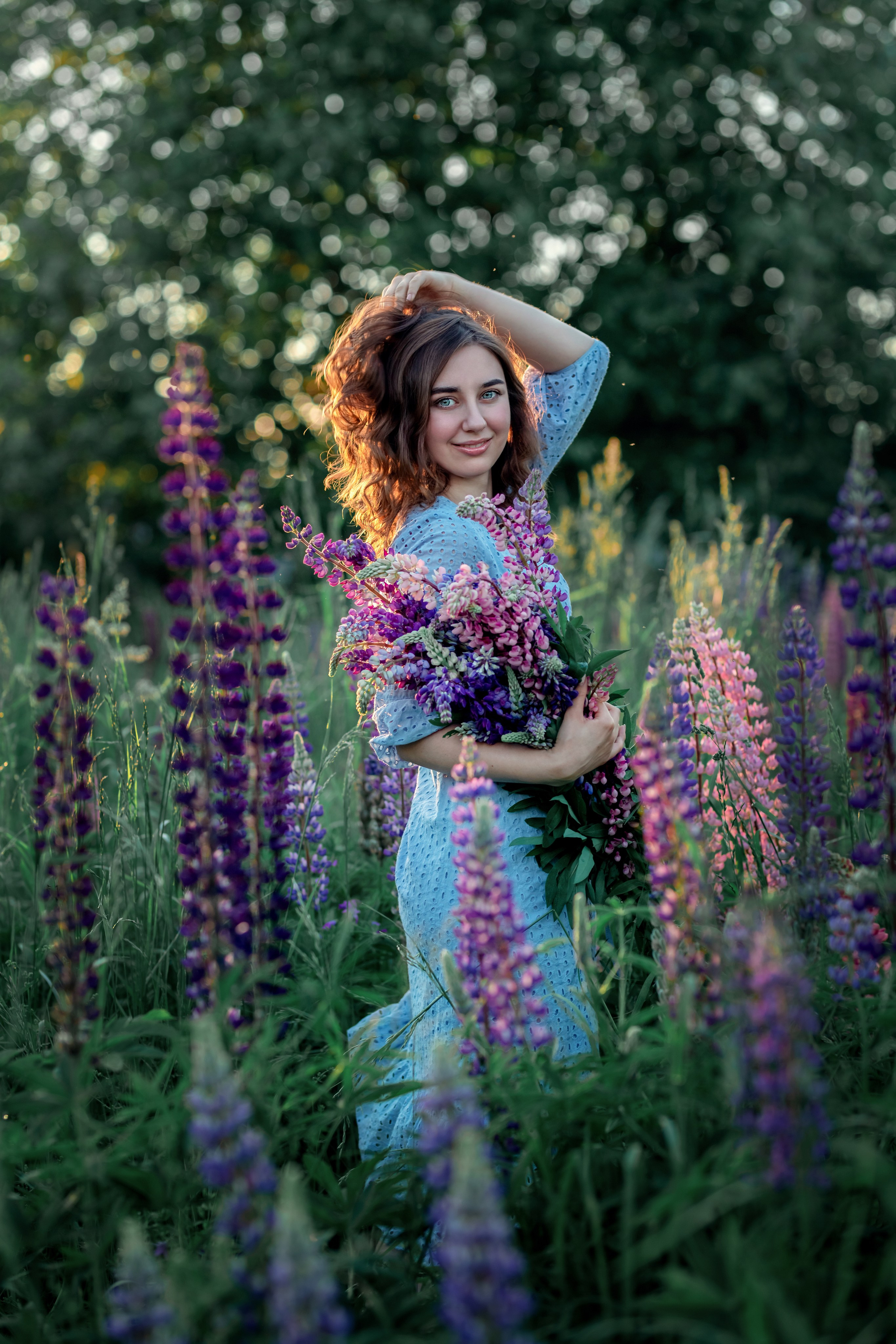 Люпины. Фотограф в Москве. Женские фотосессии, love-story, контент