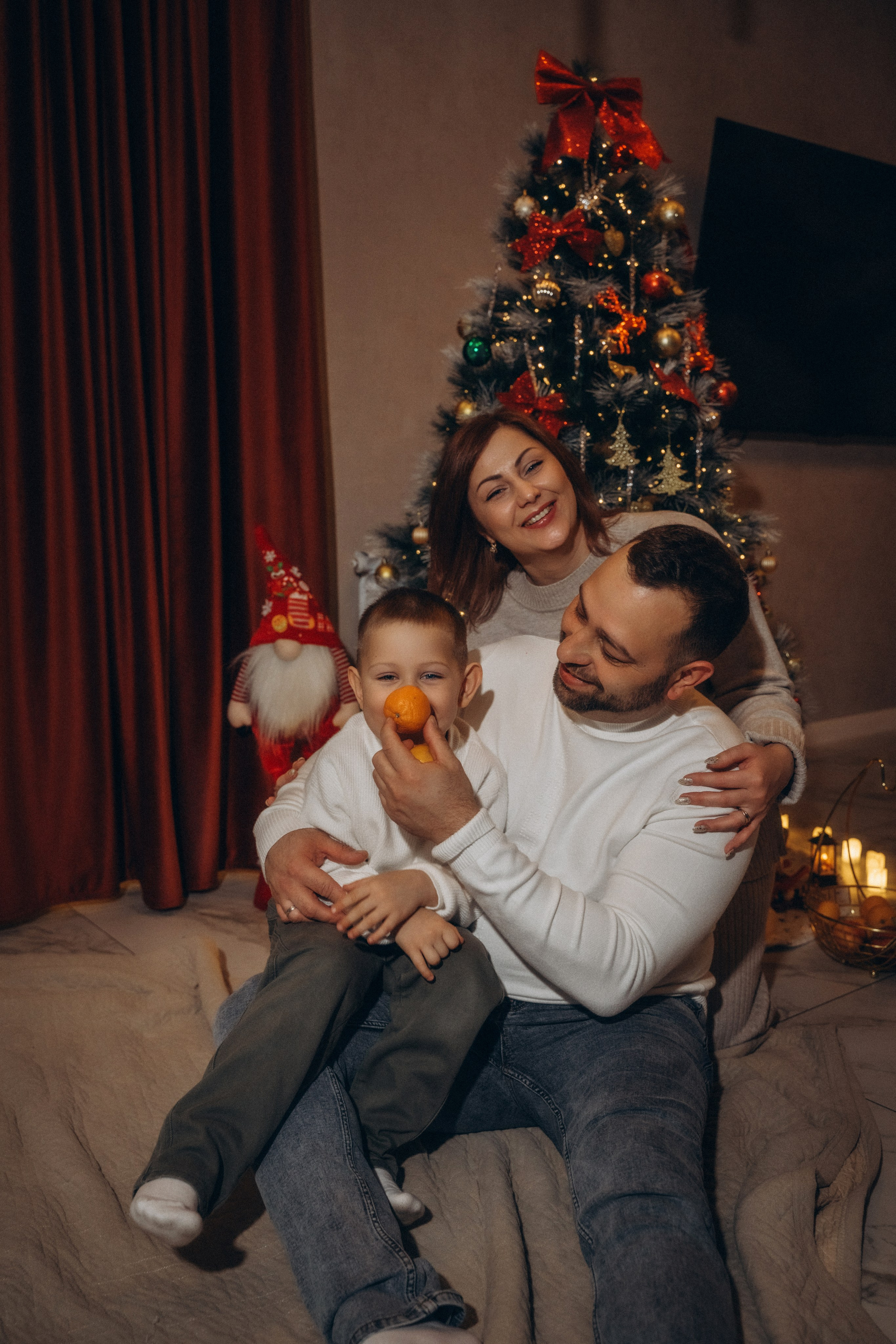 Семья Киприяновы, Новый год дома. Семейный фотограф в Белгороде Амелина Алина
