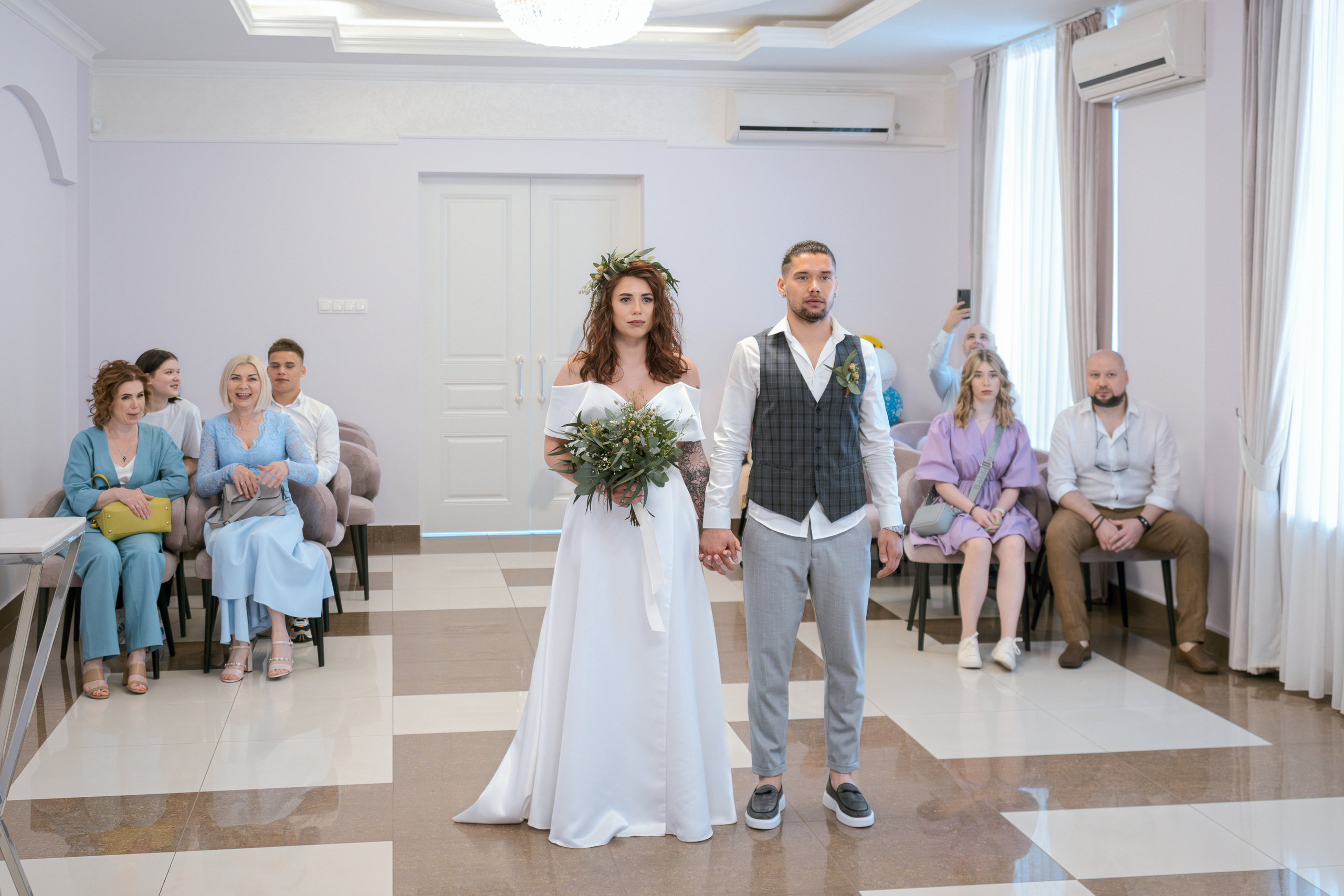 Торжественная регистрация в Гагаринском ЗАГСе. Фотограф Никифоров-Гордеев Сергей. Москва и МО