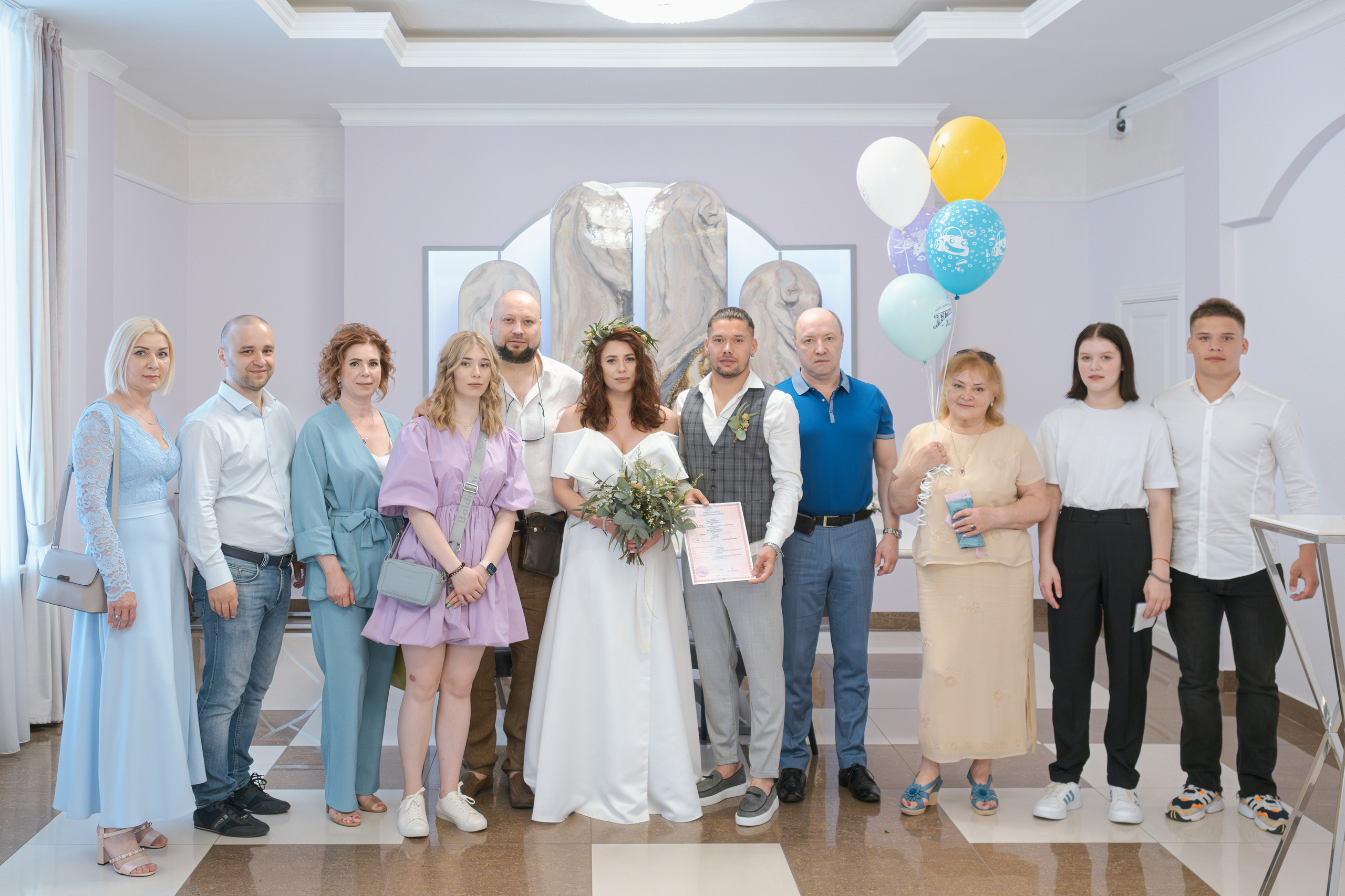 Торжественная регистрация в Гагаринском ЗАГСе. Фотограф Никифоров-Гордеев Сергей. Москва и МО