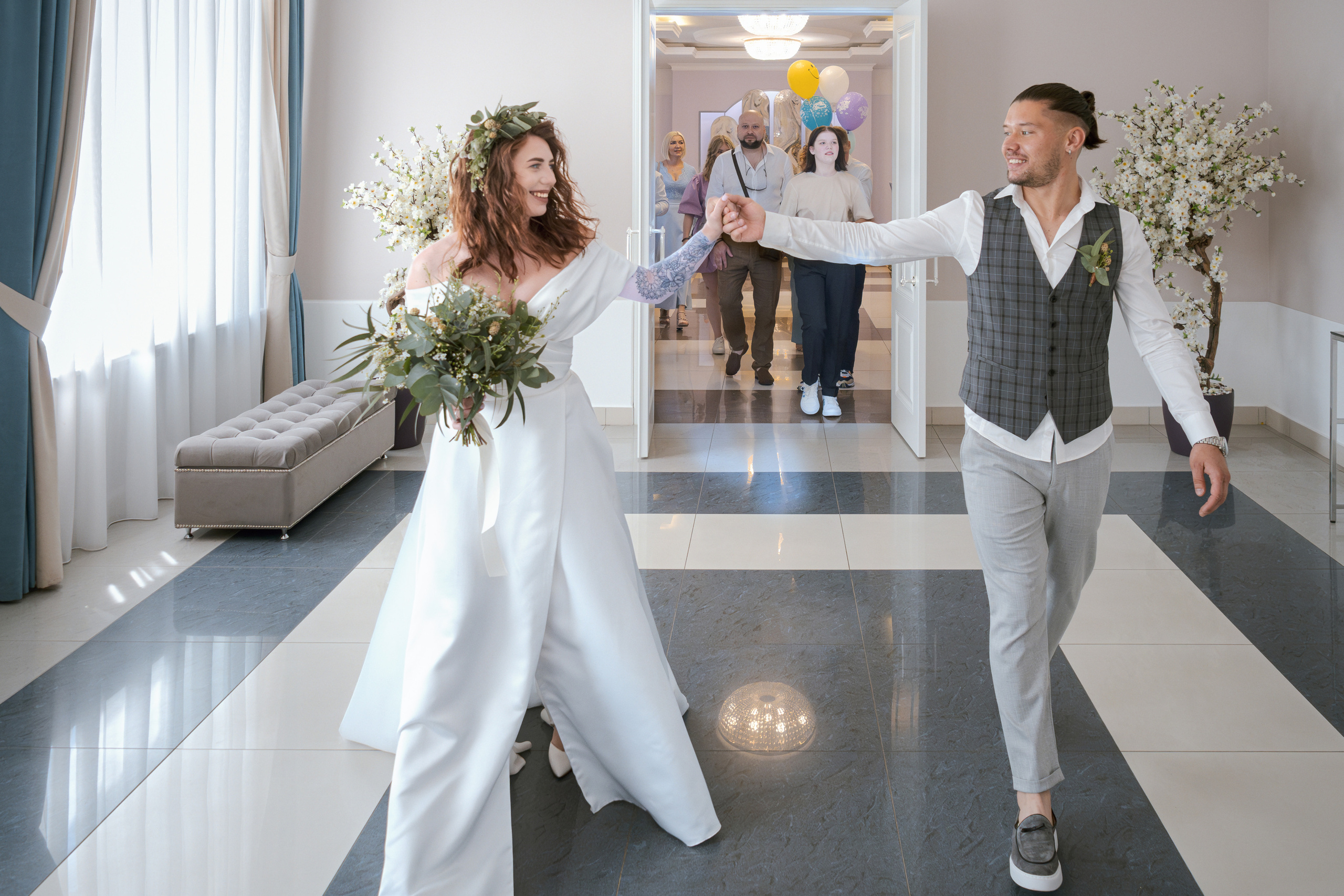 Торжественная регистрация в Гагаринском ЗАГСе. Фотограф Никифоров-Гордеев Сергей. Москва и МО