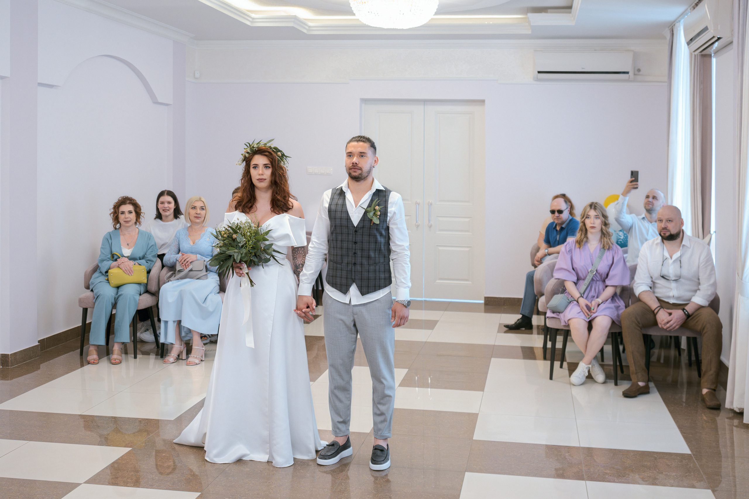 Торжественная регистрация в Гагаринском ЗАГСе. Фотограф Никифоров-Гордеев Сергей. Москва и МО