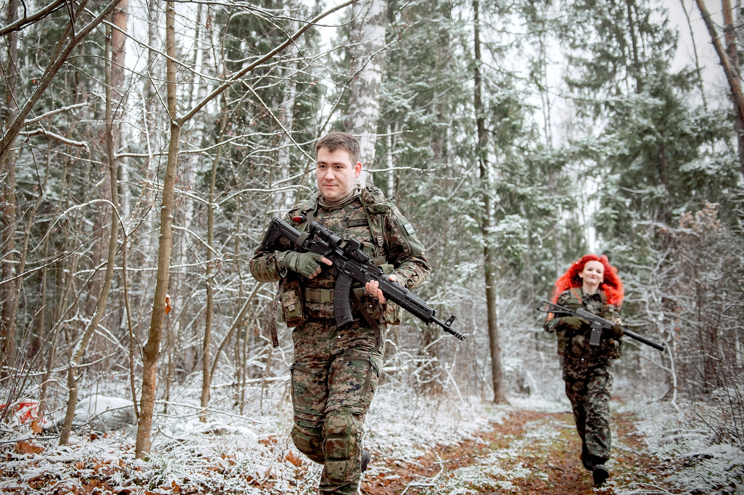 Фотосессия Love story в стиле милитари. Свадебный и семейный фотограф Виктория Носачёва. Щелково, Москва и МО