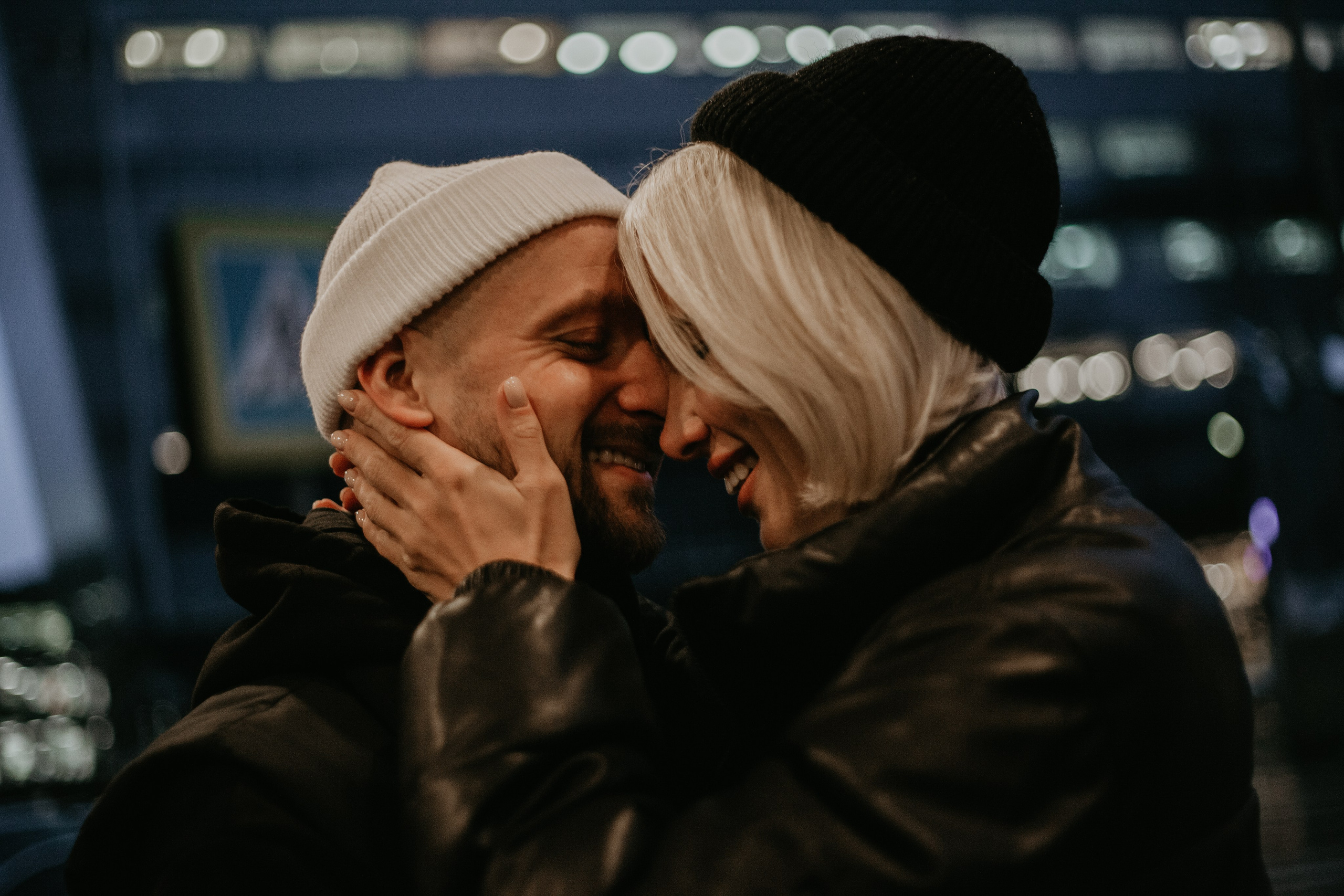 Парная съемка в ночном городе. Мультижанровый фотограф в Москве Наталия Степанова