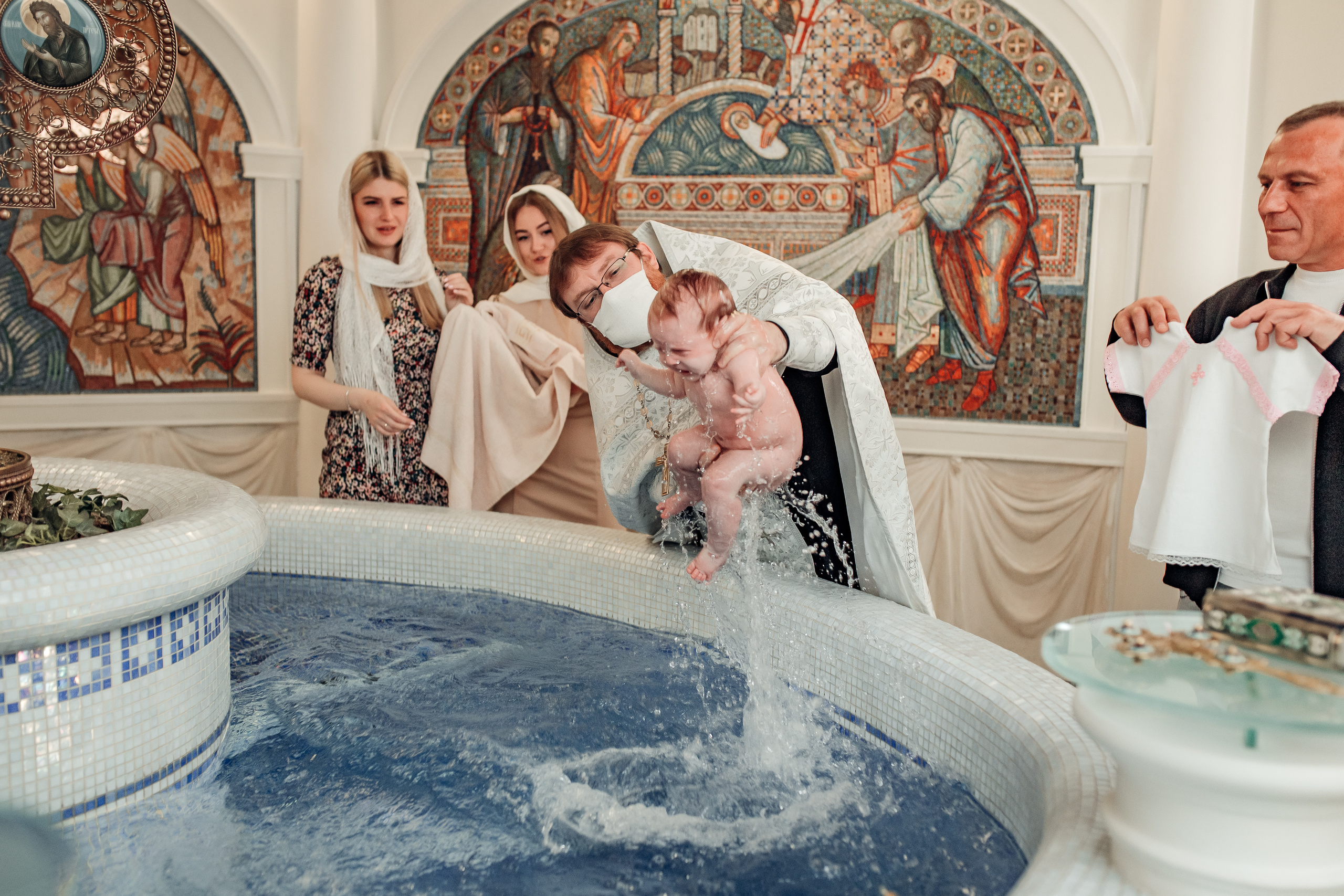 Крещение Марии, храм Святой Троицы, Минск