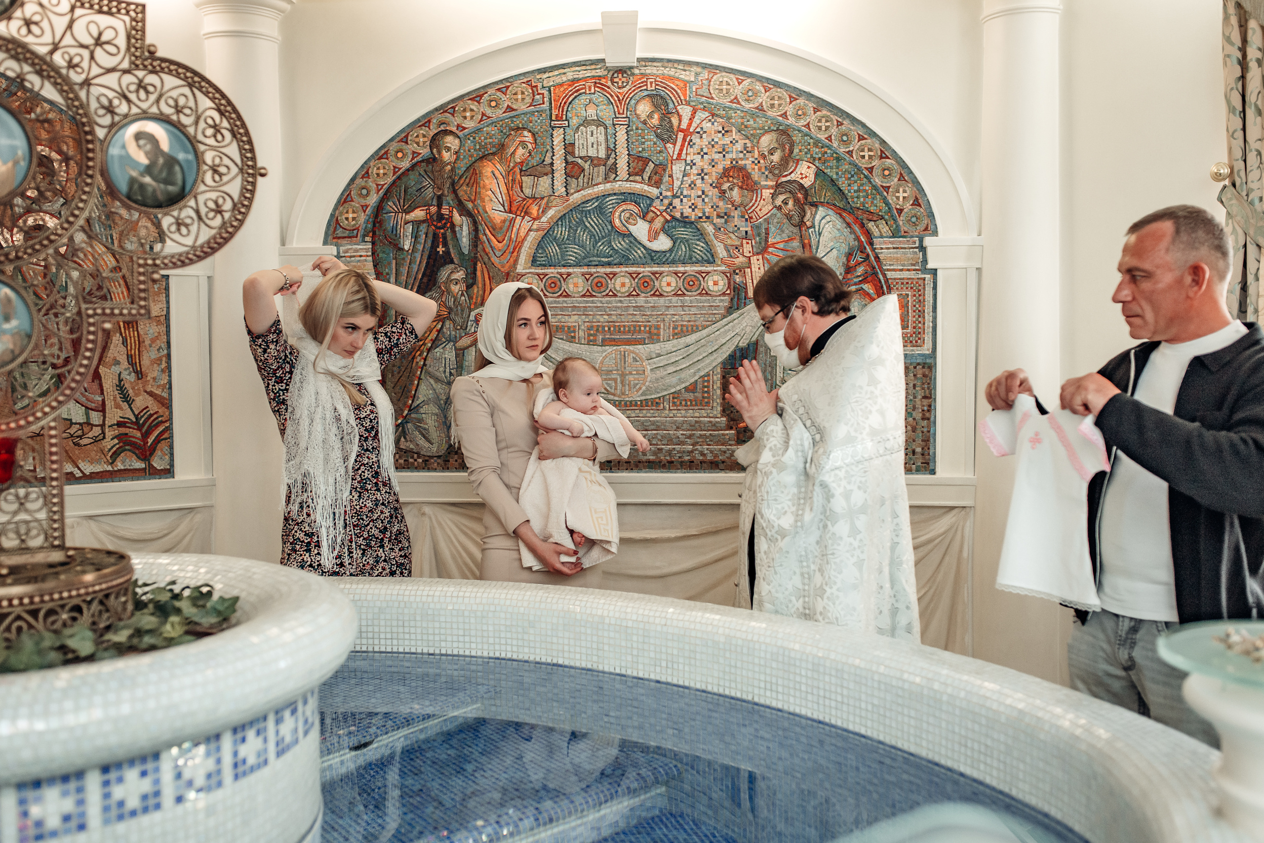 Крещение Марии, храм Святой Троицы, Минск