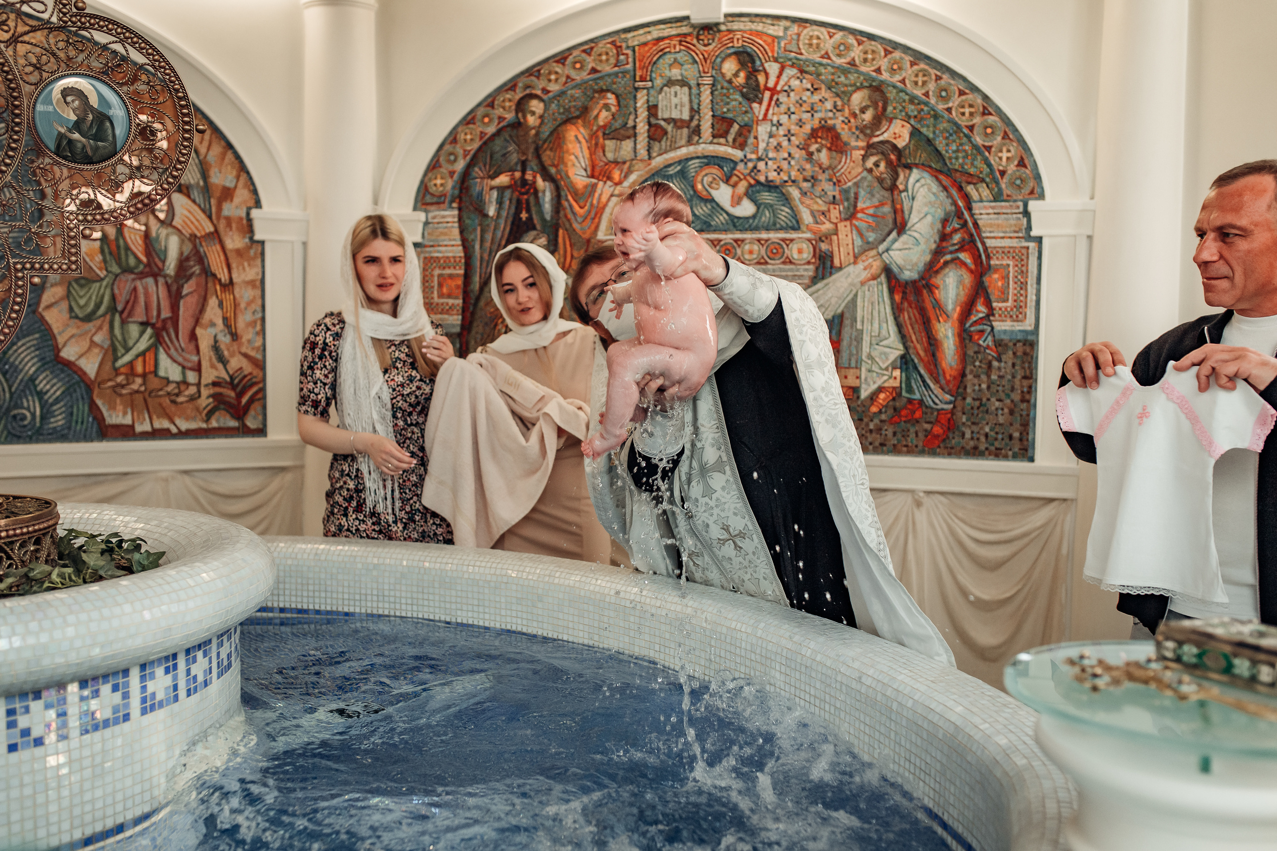 Крещение Марии, храм Святой Троицы, Минск