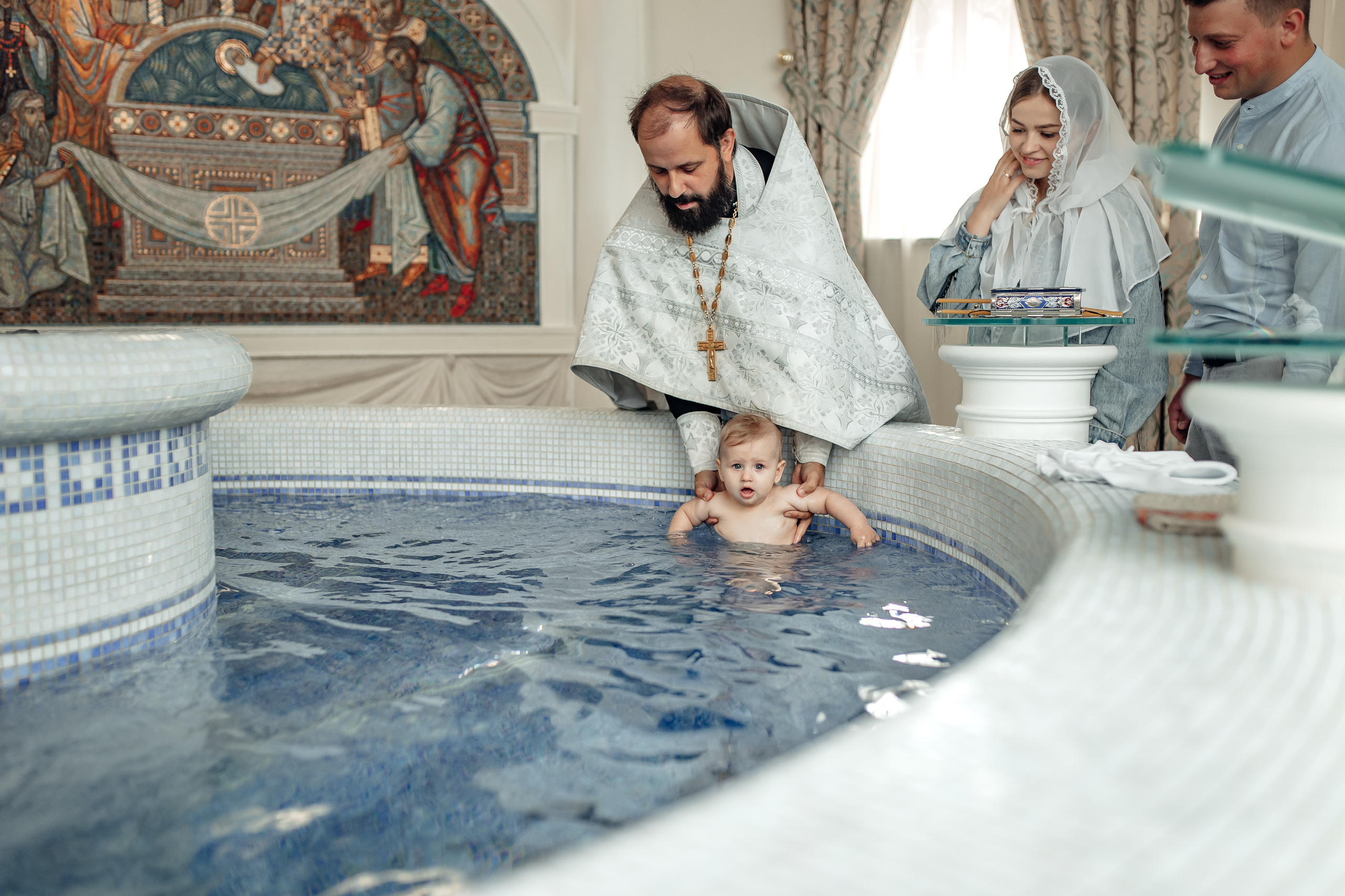 Крещение Родиона, храм Святой Живоначальной Троицы, Минск