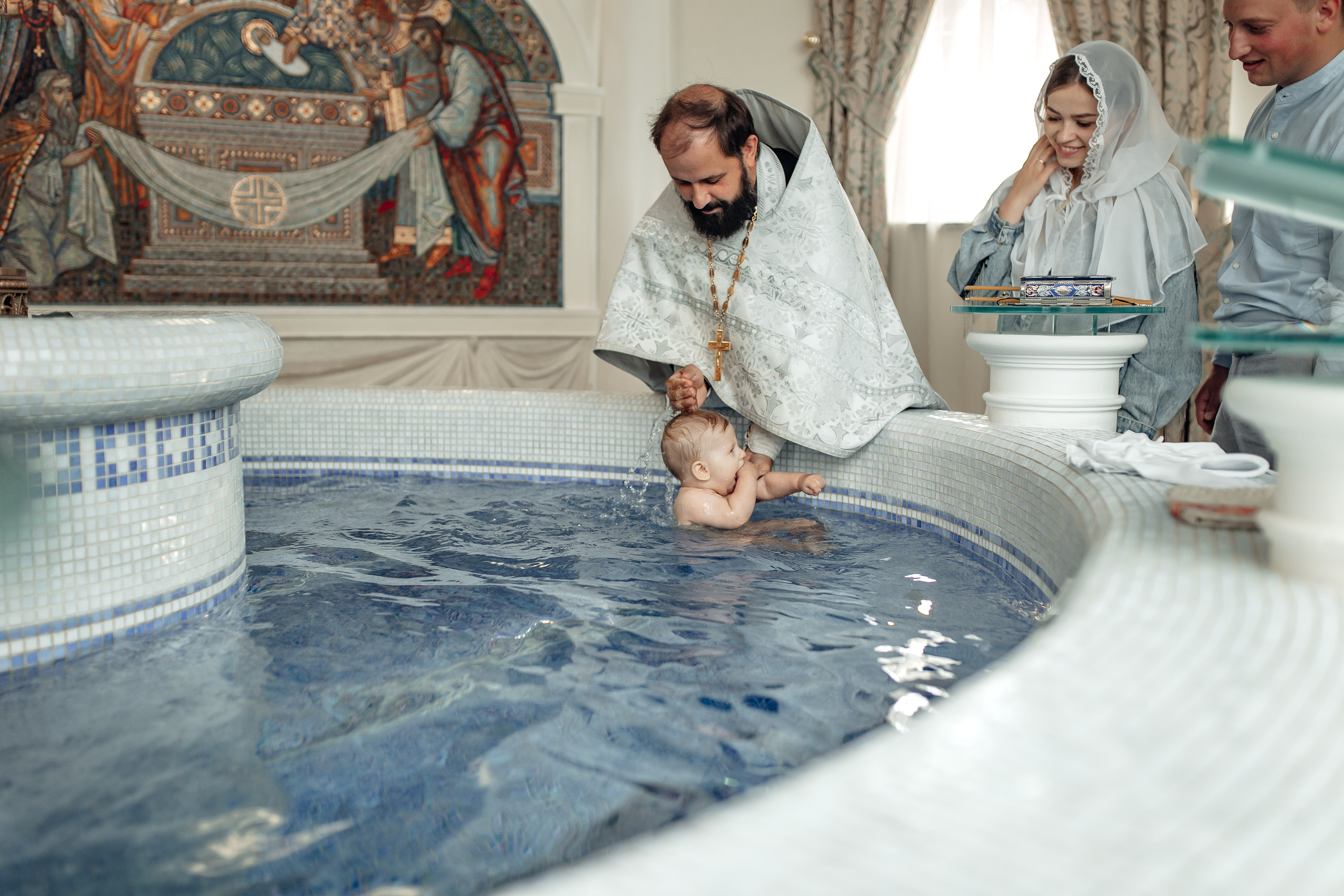 Крещение Родиона, храм Святой Живоначальной Троицы, Минск