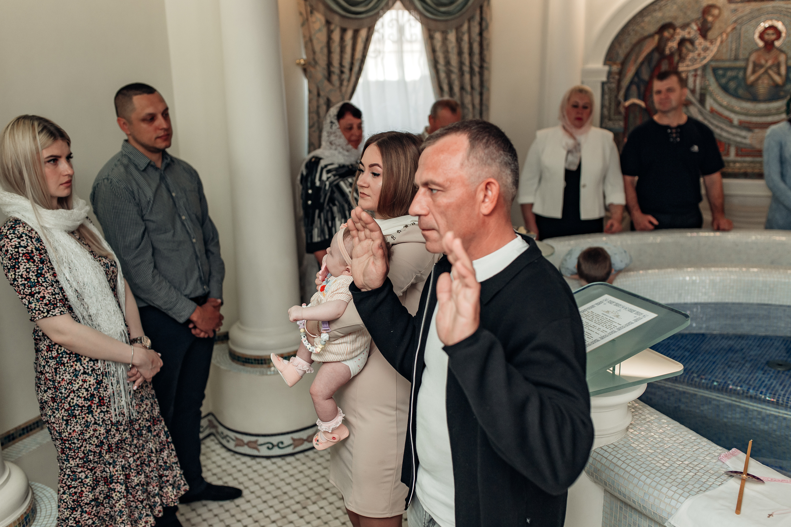 Крещение Марии, храм Святой Троицы, Минск