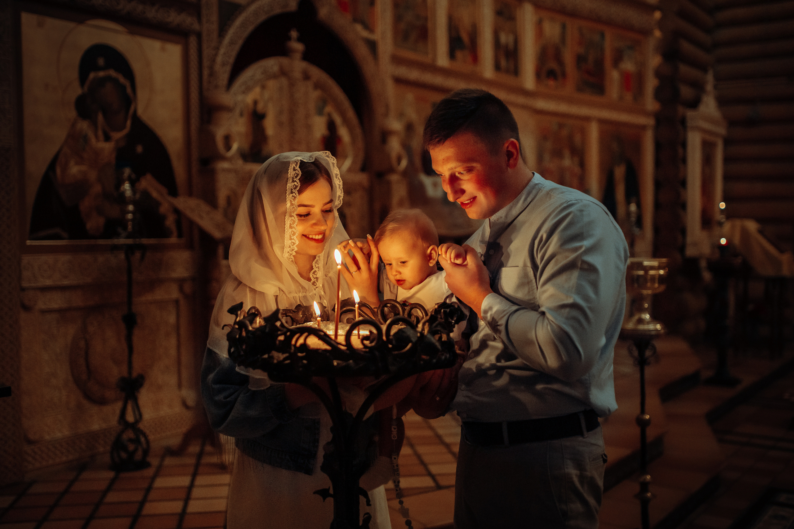 Крещение Родиона, храм Святой Живоначальной Троицы, Минск