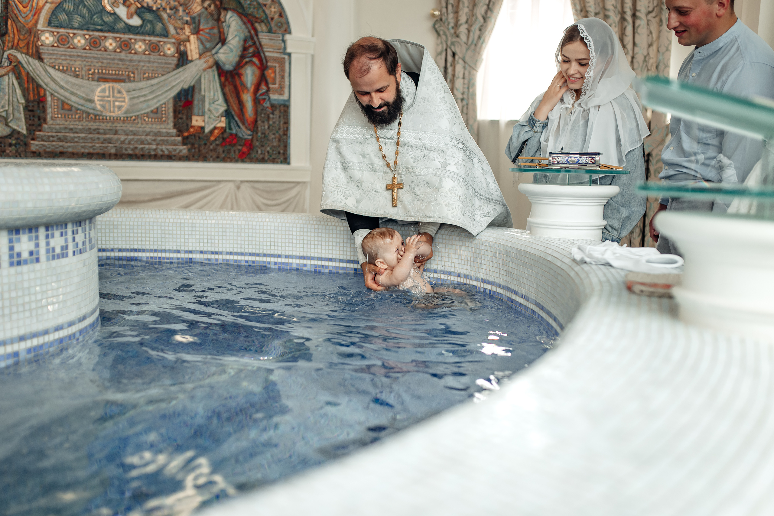 Крещение Родиона, храм Святой Живоначальной Троицы, Минск