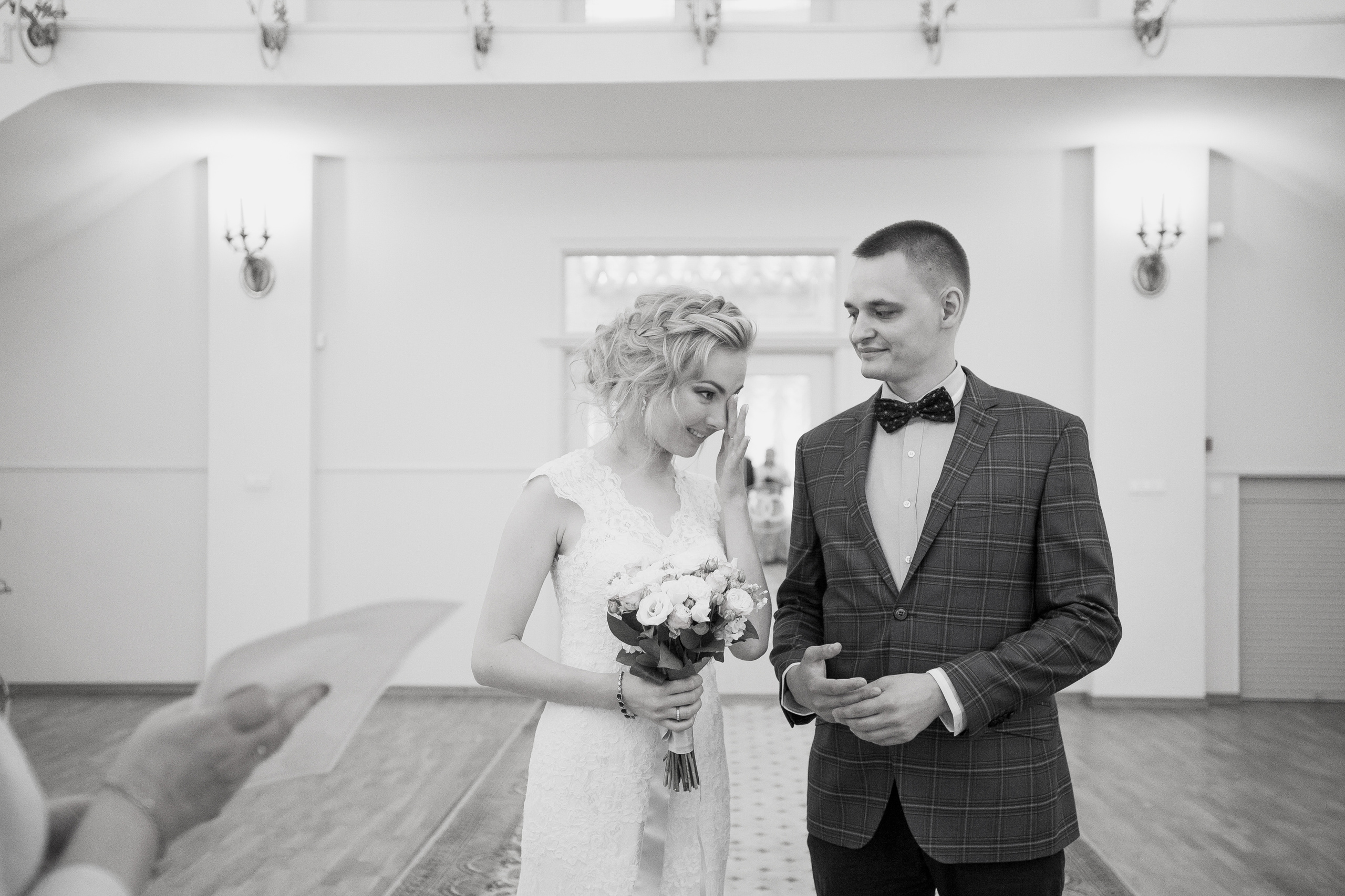 Свадьба Ольги и Владимира в загсе Адмиралтейского района. Фотограф в Санкт-Петербурге Елизавета Сорокина