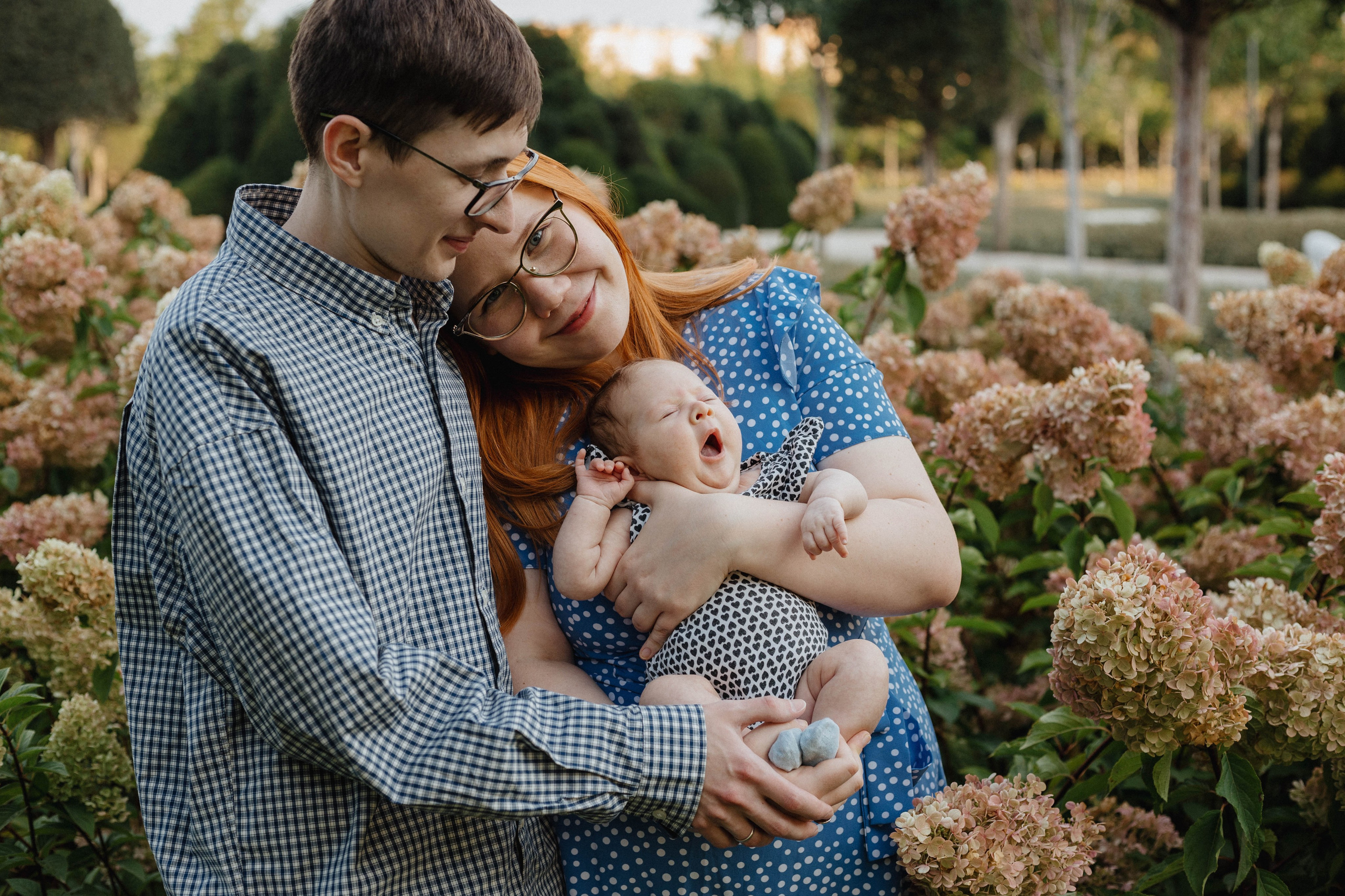 Летнее утро. Лёня, Оля и Марта