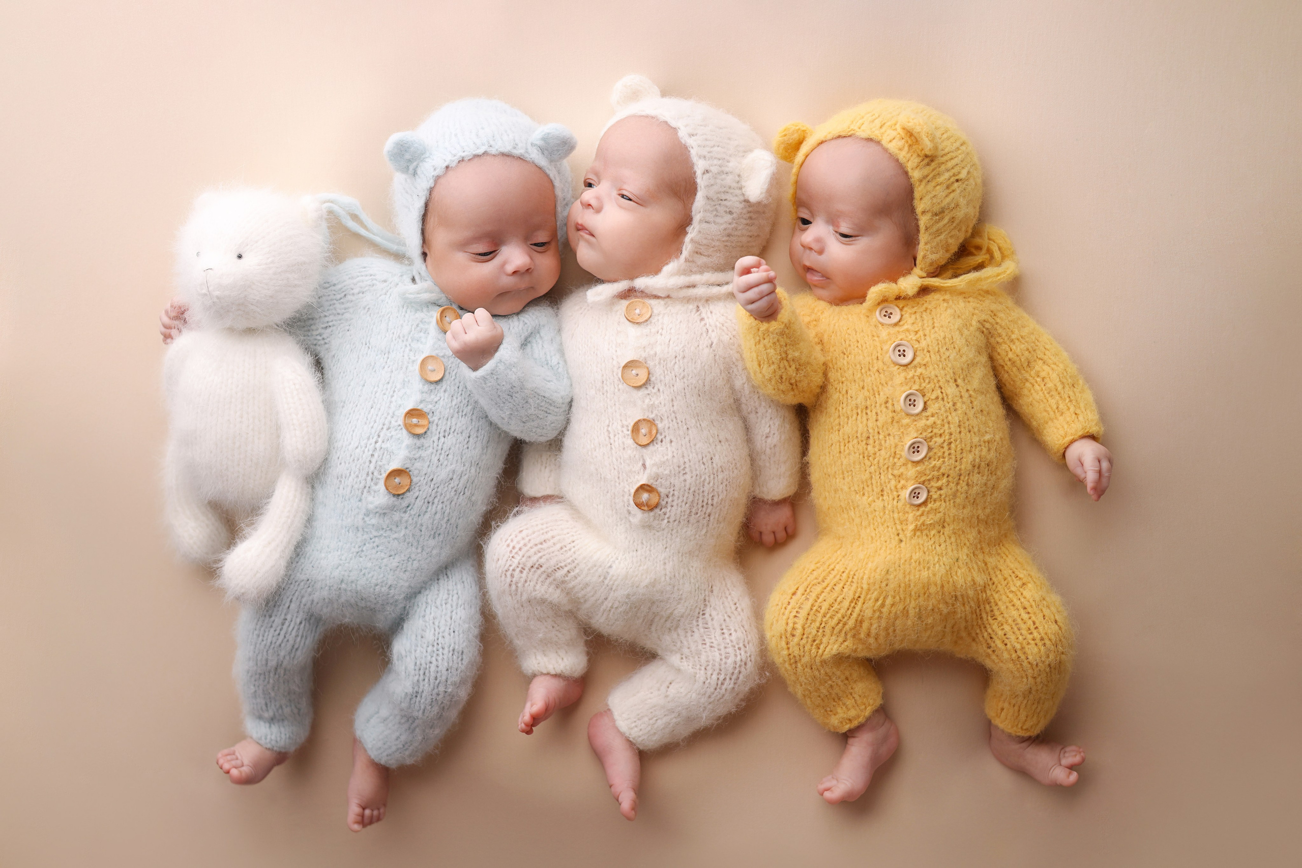 Съемка тройняшек Матвея, Тимофея и Лёвы. Фотограф новорожденных Москва. Ньюборн фотограф Москва